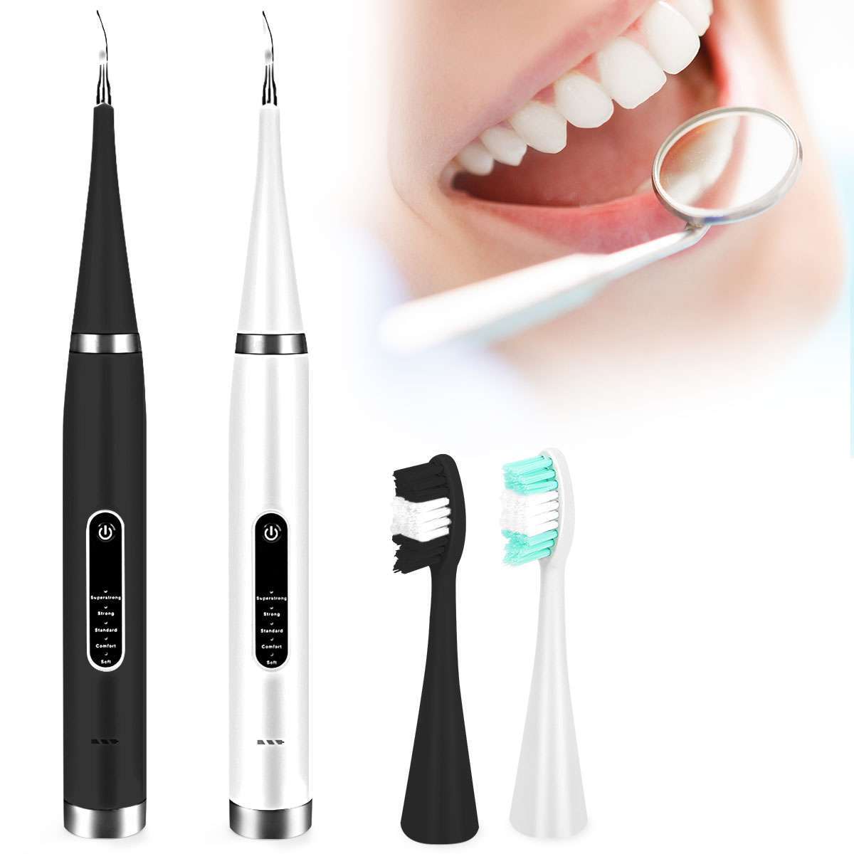Ultrasonic Tooth Cleaner Electric Plaque Dental Calculus Remover Dental Cleaning