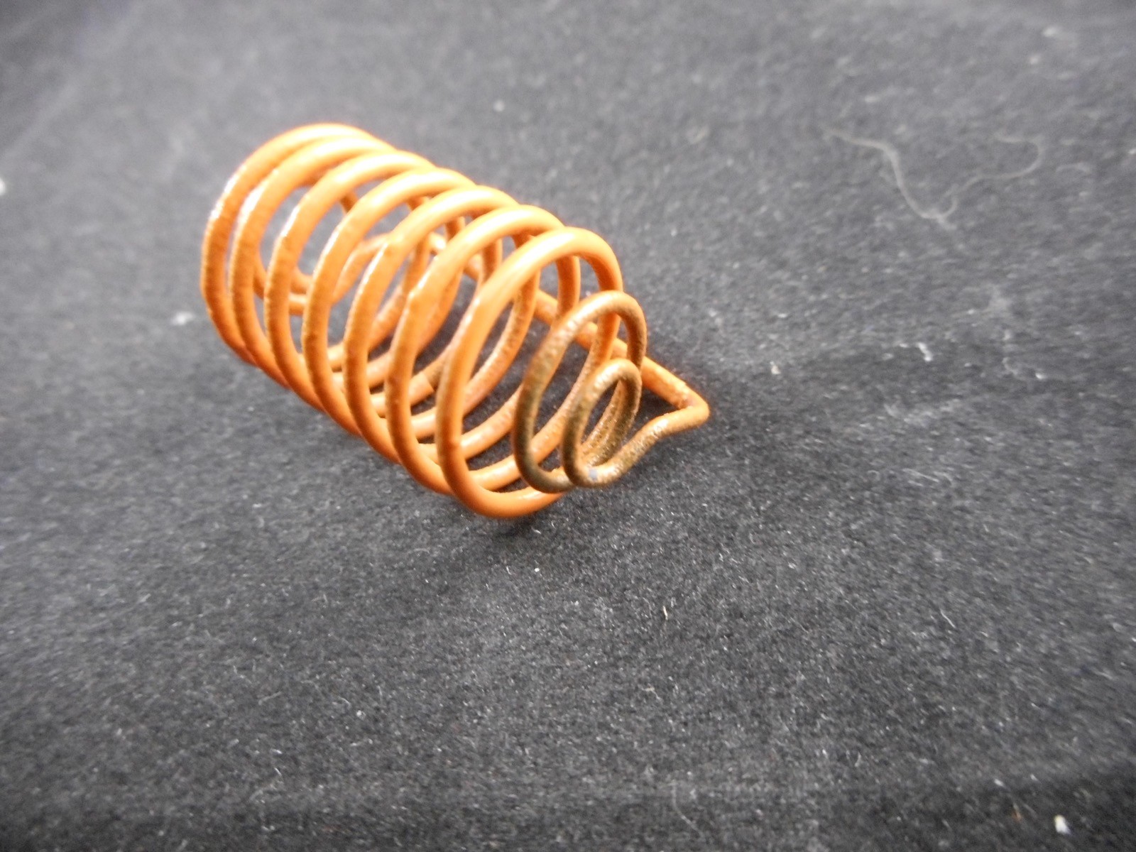 QLA Spiral Capsule Sinker Orange Coated Music Wire 6.5 Coils 1.10″ L x .41” W C
