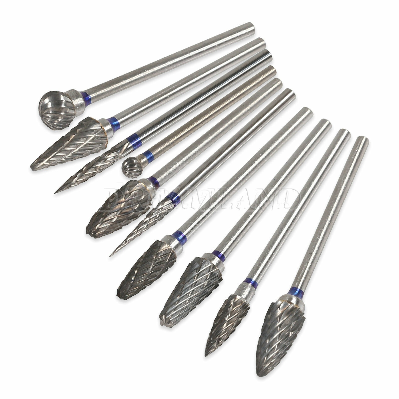 Dental Lab Polishing Drills Tungsten Steel Carbide Bur HP 2.35MM Burs 10 Model