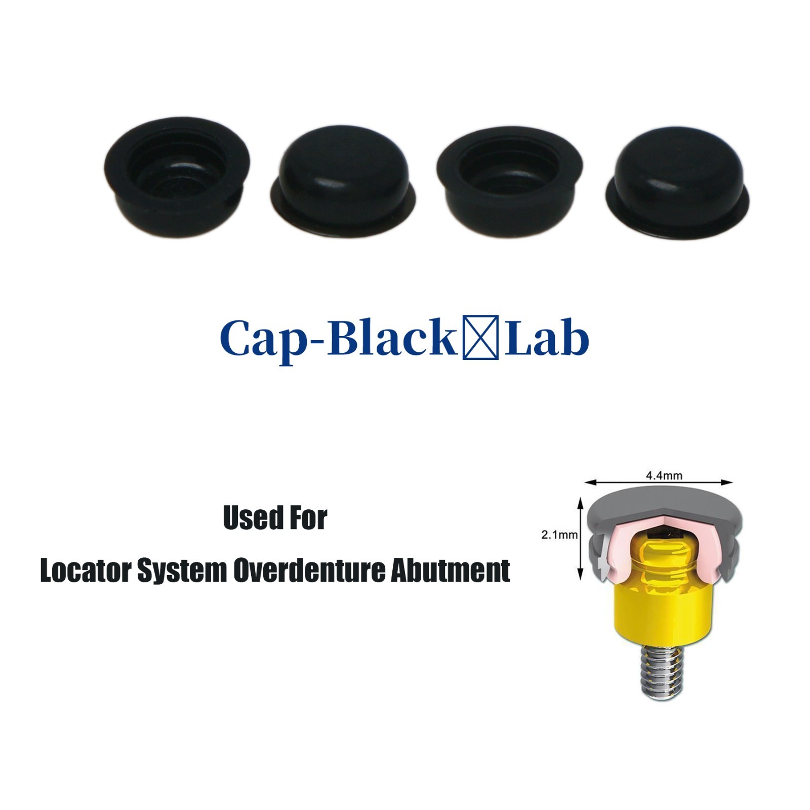 US Dental ZEST Locator Male Caps Kit Overdenture Replacement Inserts Core Tool