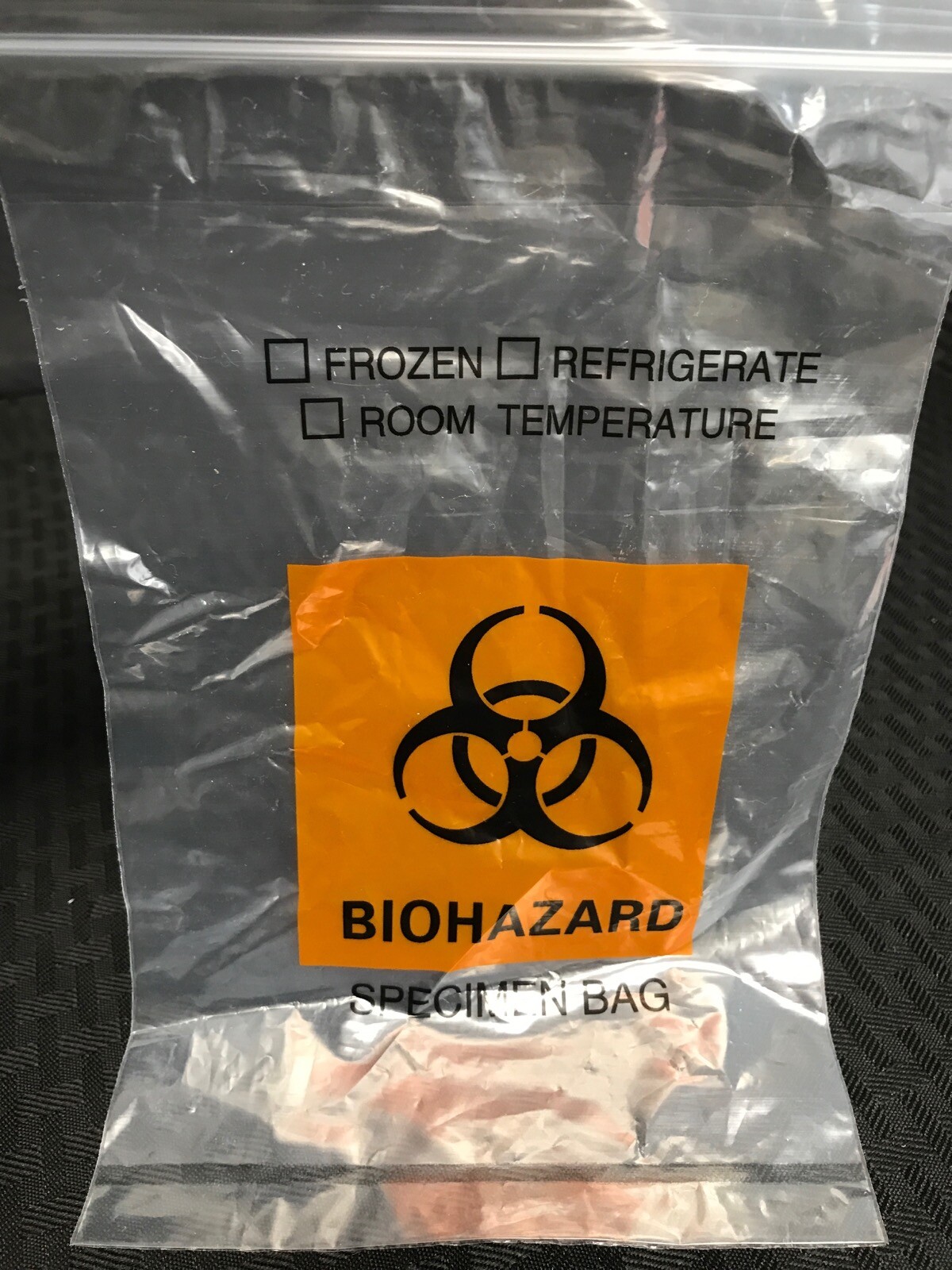 (600) Plastic Biohazard Specimen Bags 6” x 9” Resealable Zip Style