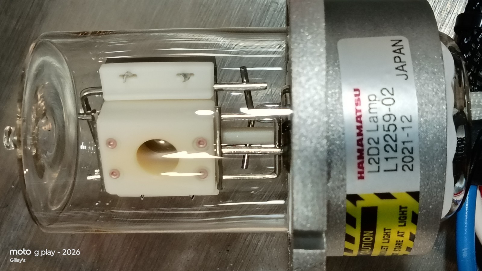 HAMAMATSU L2D2 Lamp L12259-02 Date: 2021-12 JAPAN TESTED