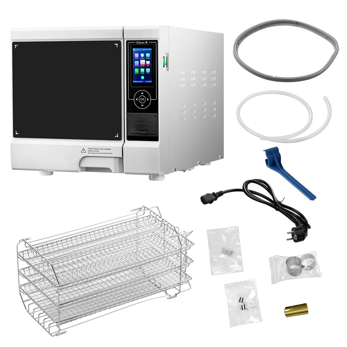 22L Dental Medical Autoclave Vacuum Steam Sterilizer &Printer /Handpiece Kit 4H