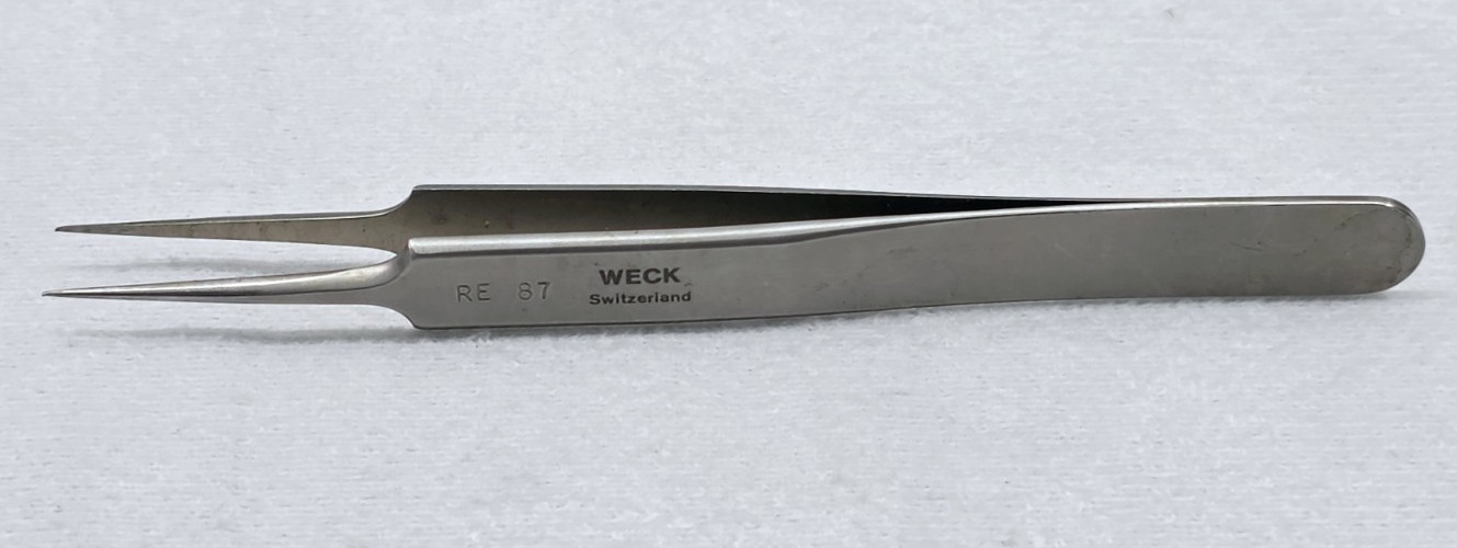 WECK 3738 Micro Forceps 4¼” Needle Point Tip Surgical SS