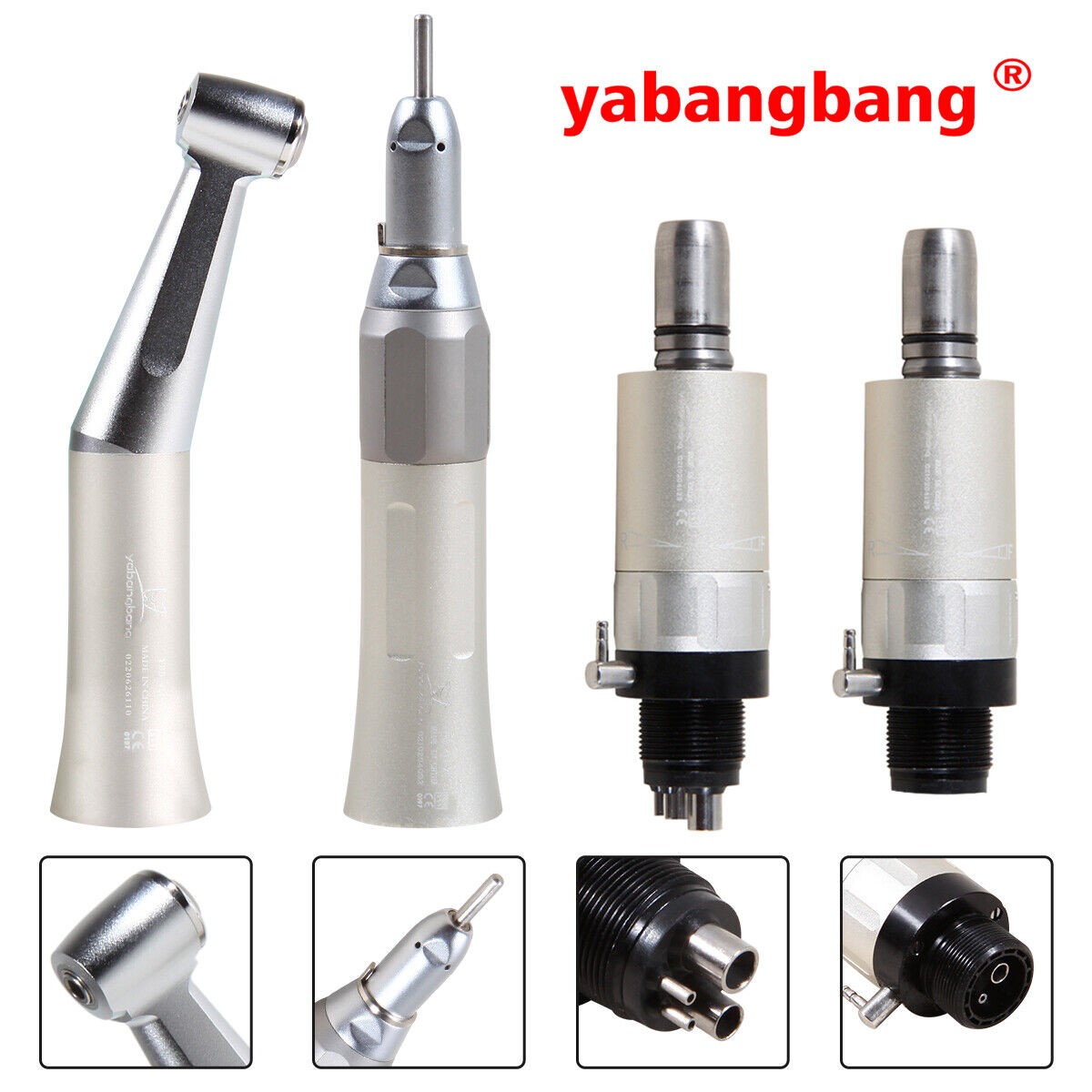 Dental Low Speed Handpiece Push Button Contra Angle Straight Motor 2/4H Slow OR