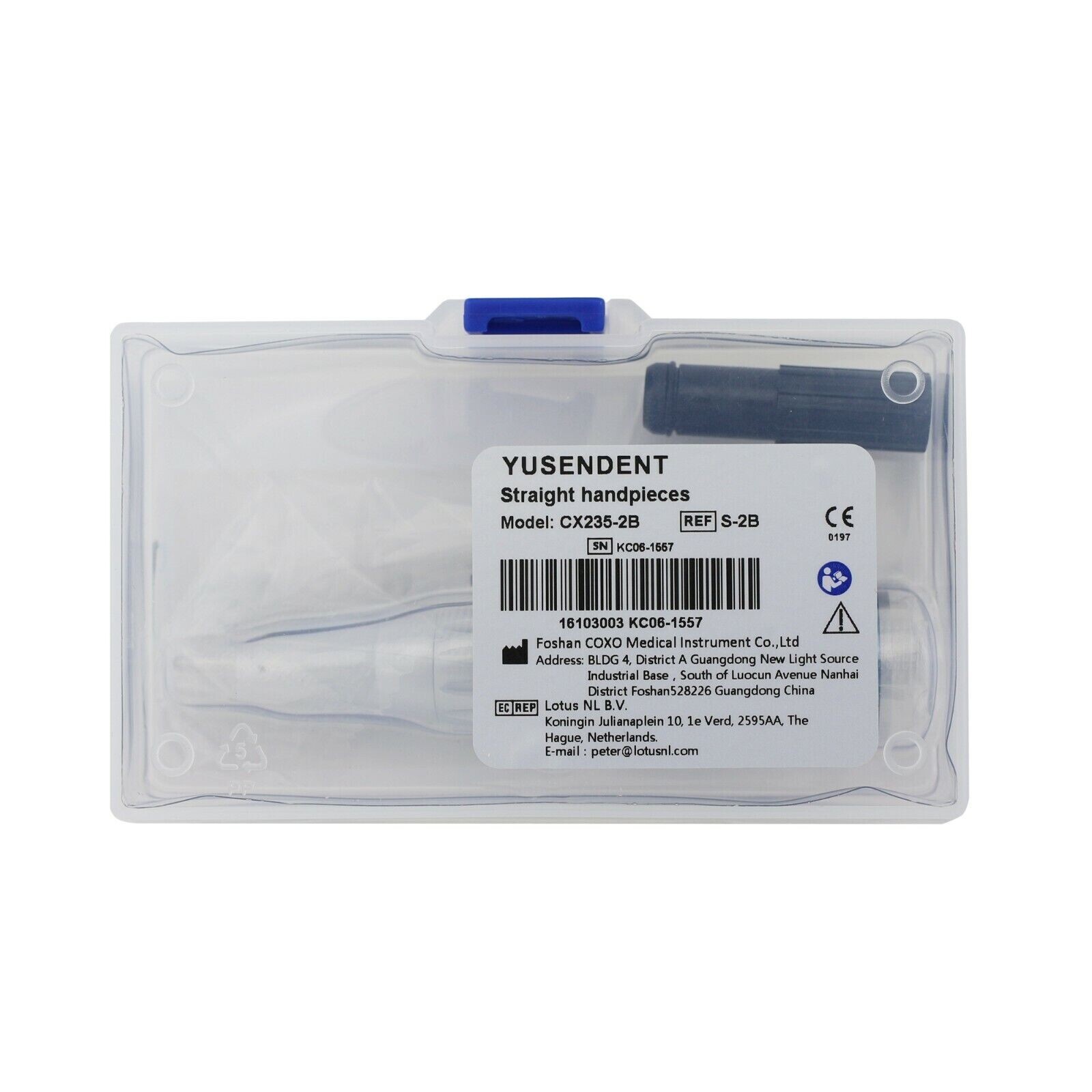 COXO Dental Inner Water Straight Handpiece Low Speed Nose Cone 1:1 CX235-2B NSK