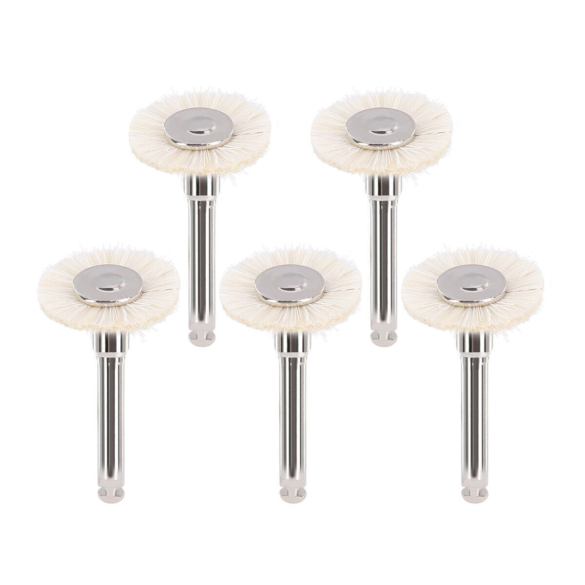 5Pc Goat Hair Dental Polishing Brush Wheel 2.35mm Contra Angle RA Latch Type NEW