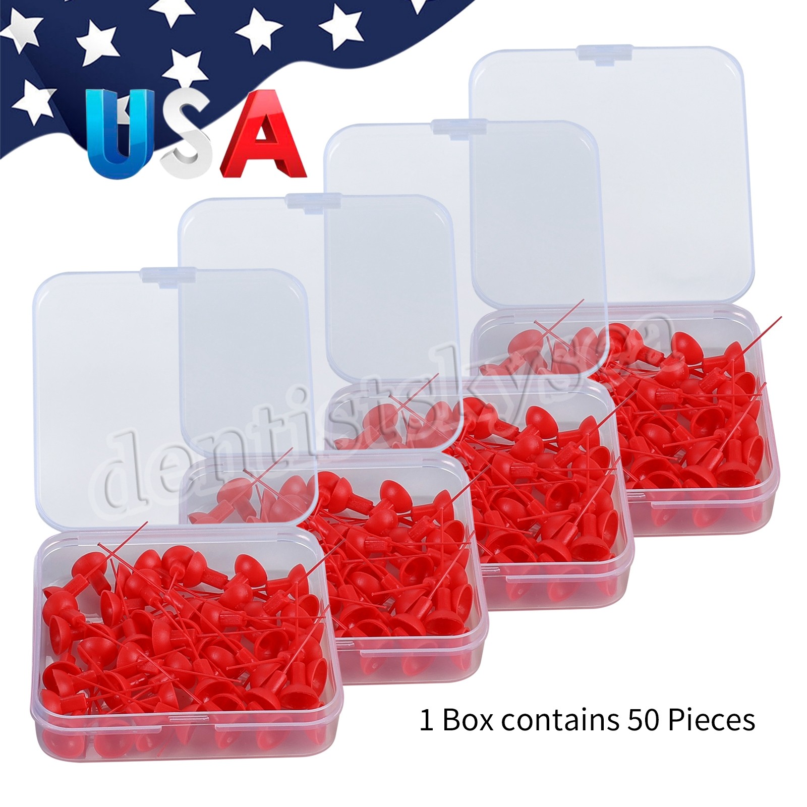 200X Endo Ultrasonic Activator Tips Root Canal Irrigator Tips Red-025/04 Medium