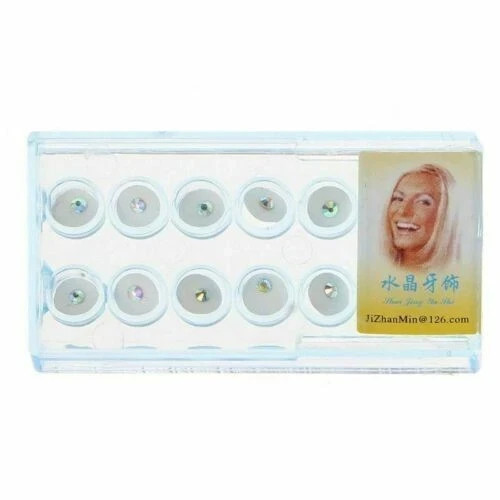 10Pcs/Pack Dental Oral Teeth Jewelry Diamond Tooth Gems Diamond Crystal Ornament