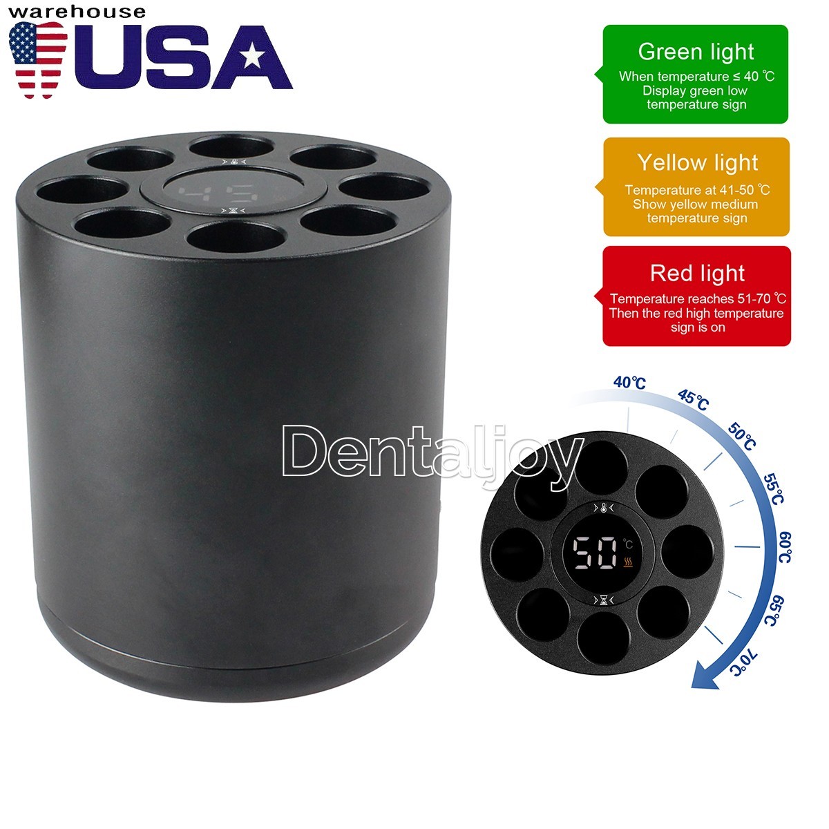 Dental Composite Resin Heater Material Warmer Soften 40/45/70℃ Adjustable