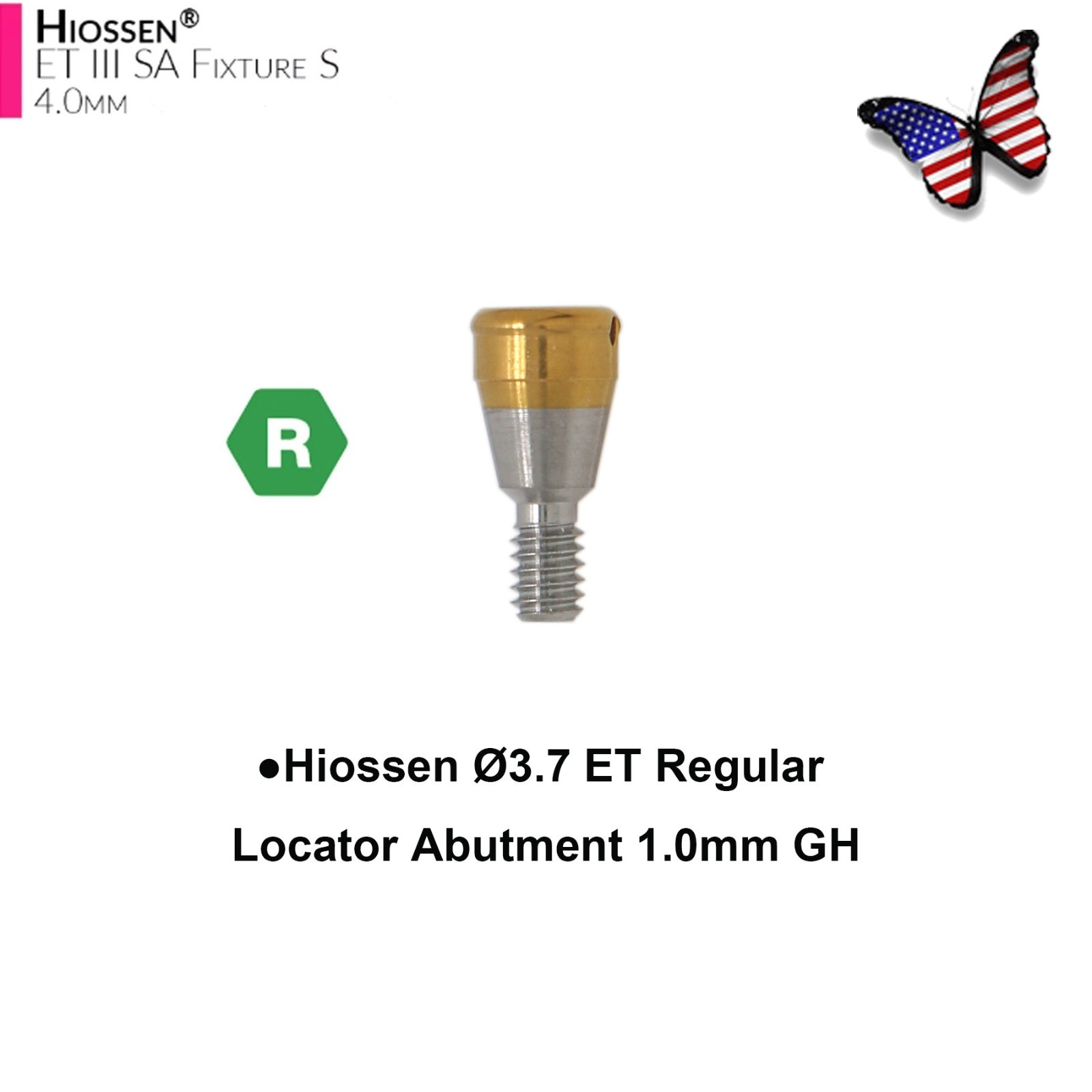 Dental Locator Abutment Compatible Hiossen Osstem Regular Mini Platform Titanium