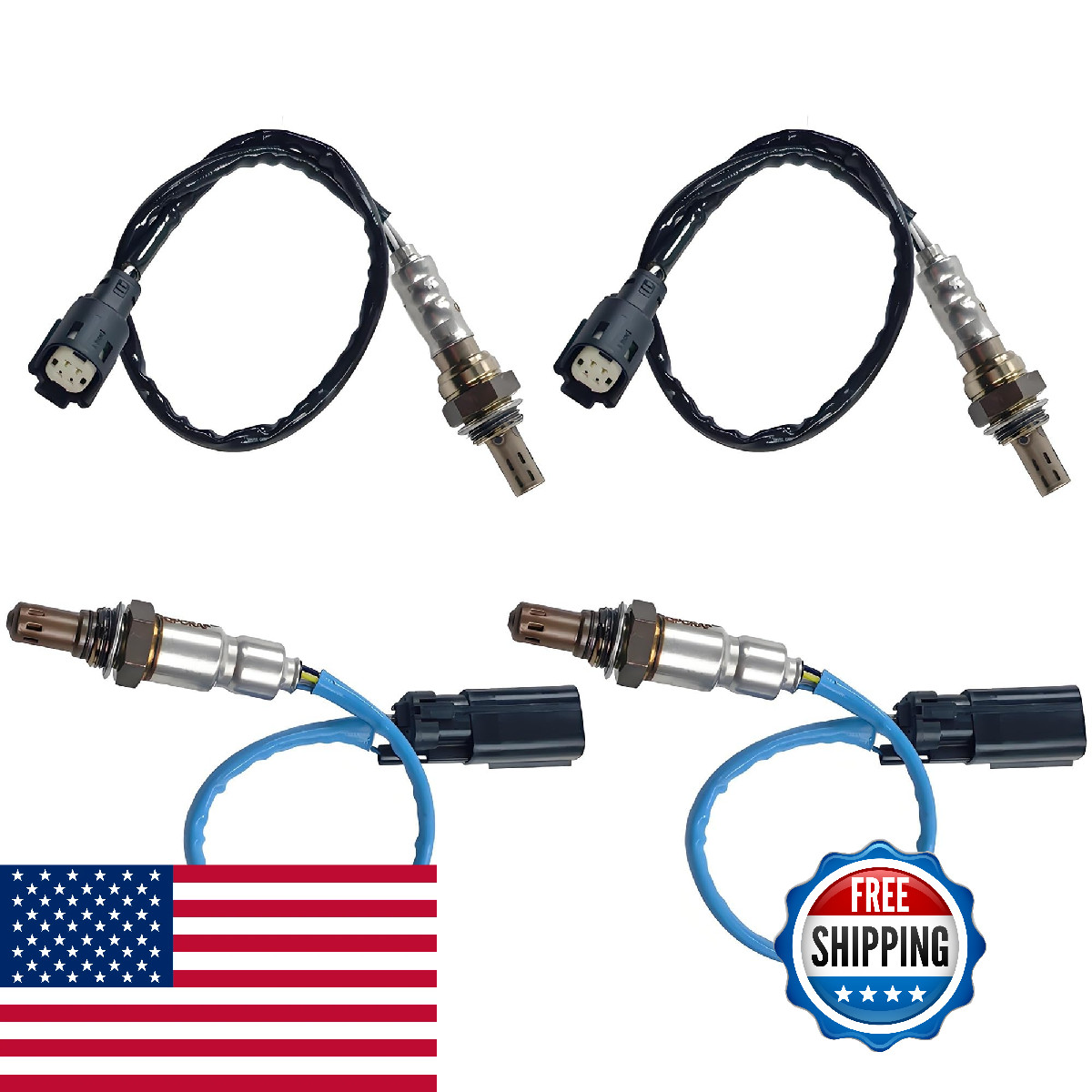 Xinlidatech 4Pcs Oxygen O2 Sensor Fit For Ford F150 3.7L 2011 2012 2013 2014