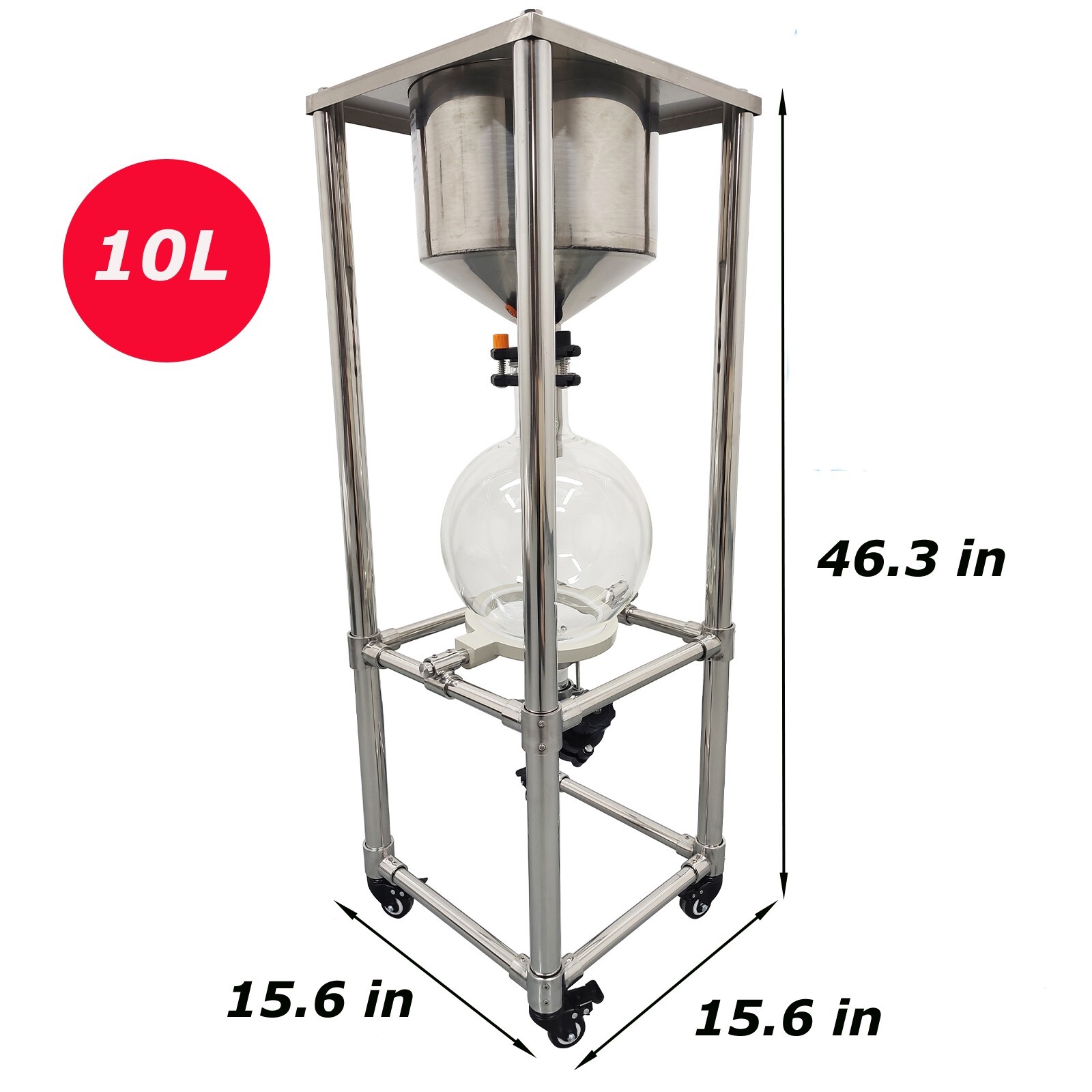 USED Vacuum Filter Lab Buchner Funnel Glass Caliber Negative Pressure Filter
