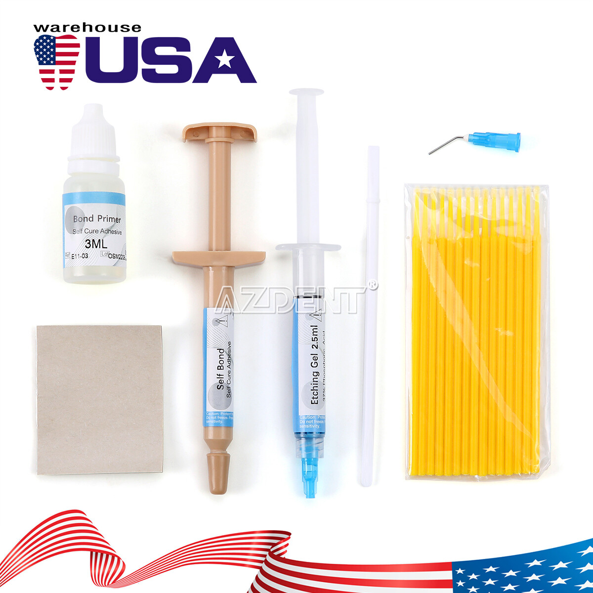 Dental Ortho Direct Bonding Mini/No-mix Resin /Light Cure Adhesive Bracket Kits