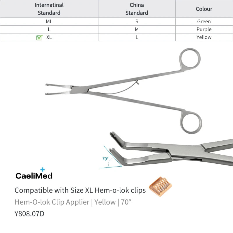 Open Surgery Hem-O-Lok Clip Applier for Polymer Ligating Clips, surgical