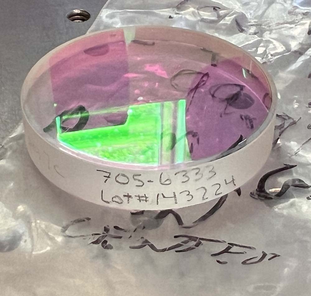 CVI Ø2″ Flat mirror HR 99.9% @ 1064nm 30-45°, HT 99% @ 808nm 0-45° Tested