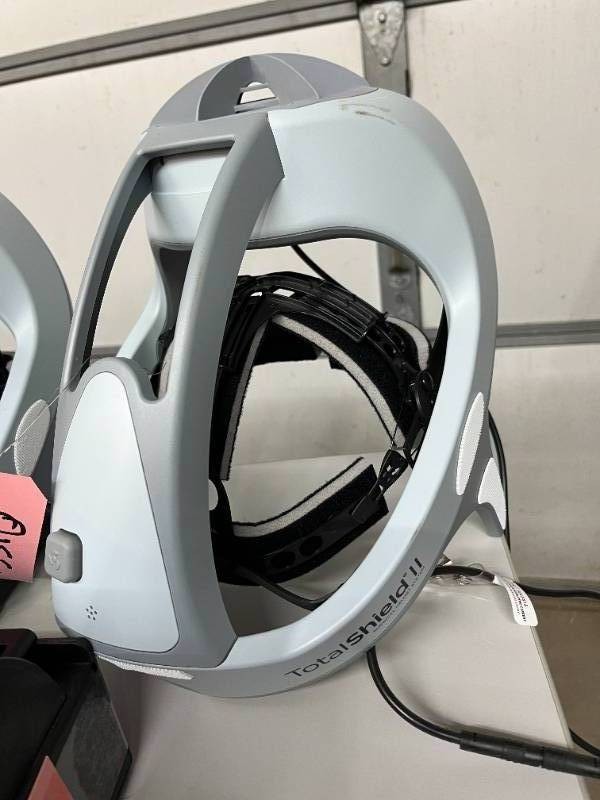 Zimmer Biomet TotalShield II Surgical Helmet System, 3 Helmets, batteries Works