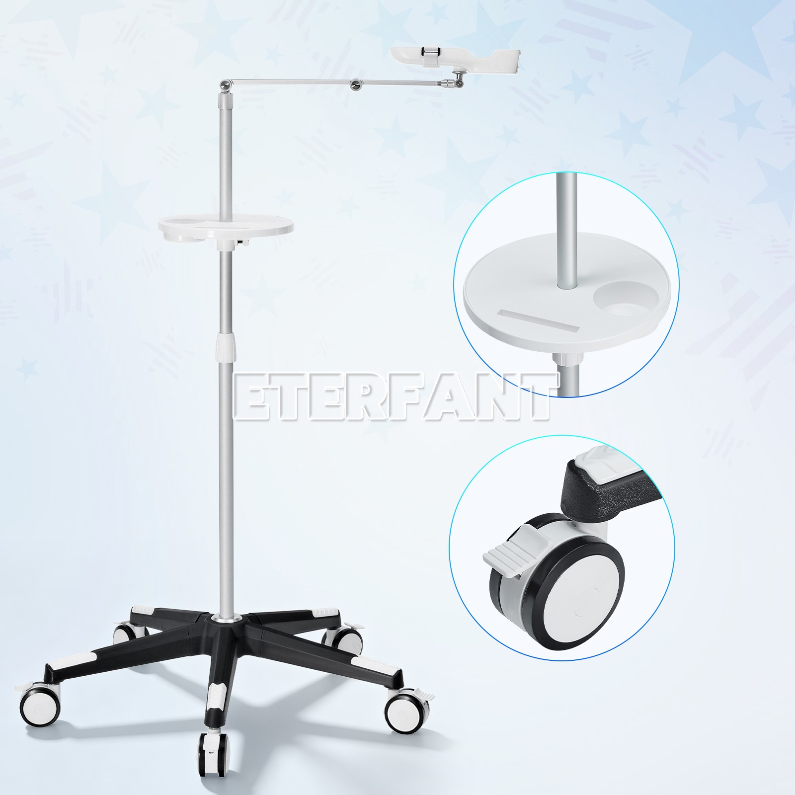 ETERFANT Portable Mobile Stand Equipment Trolley for QV-600 Vein Finder Device