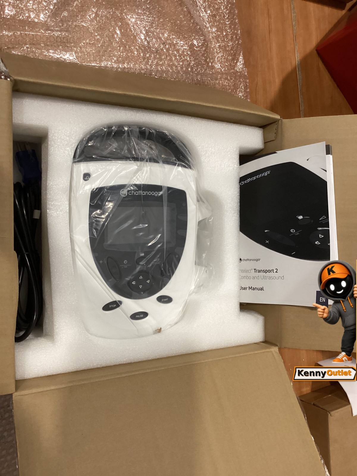 🟢 NEW Chattanooga Intelect Transport 2 Ultrasound Therapy Unit 4782 Portable