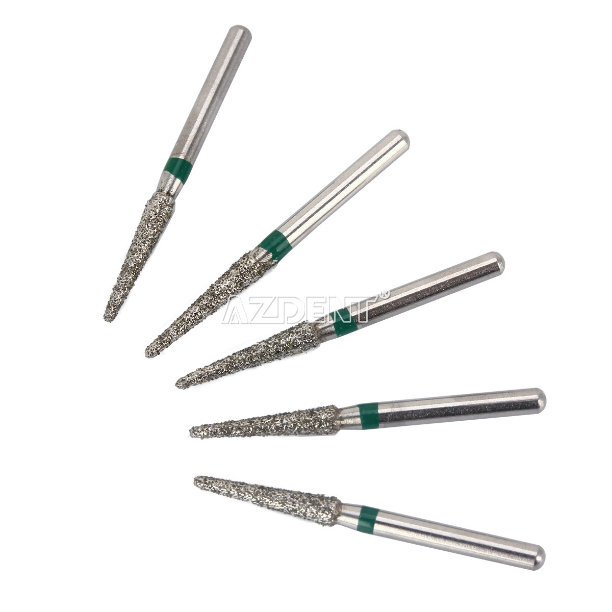 100pcs AZDENT Dental Diamond Burs FG Burs for High Speed Handpiece Friction Grip