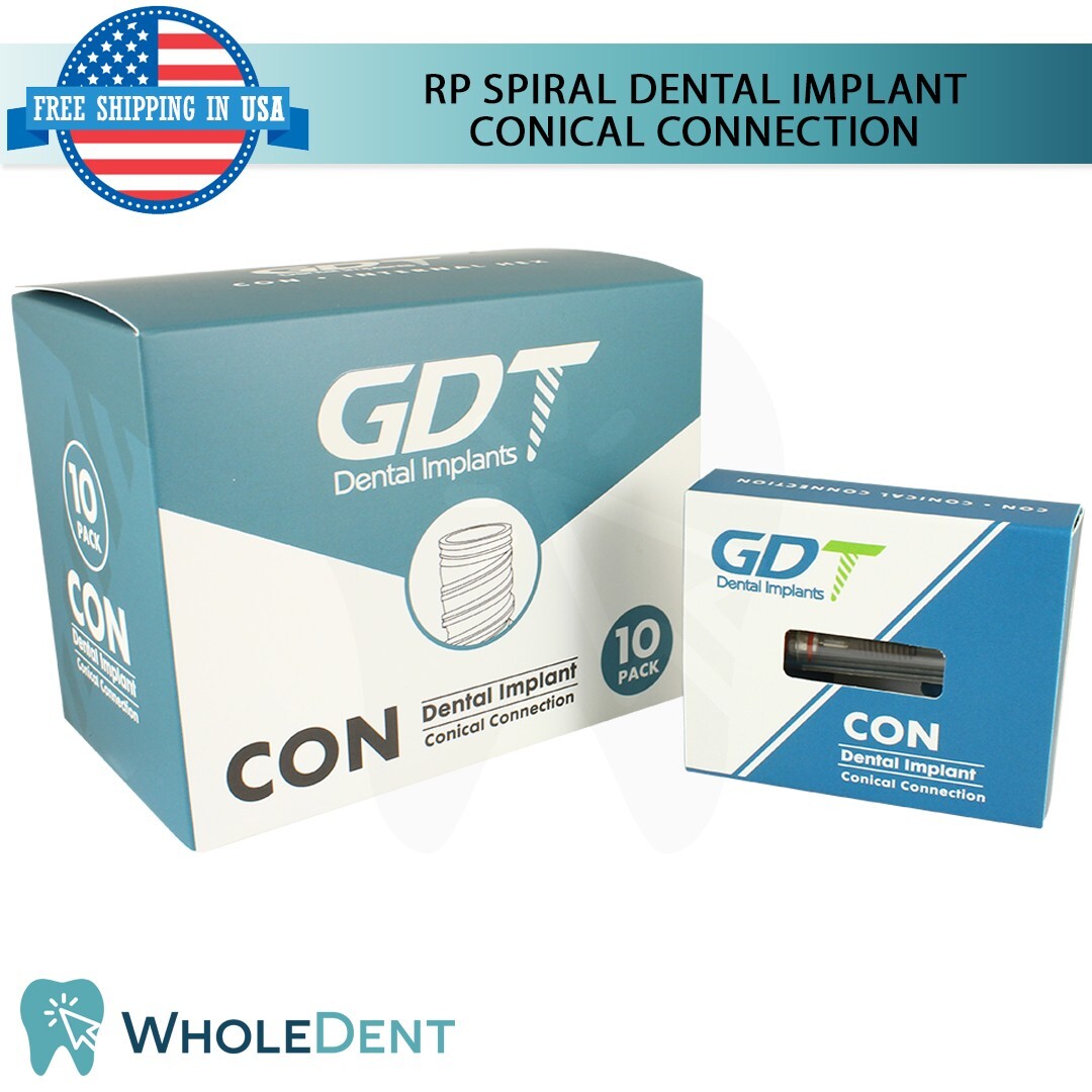 X10 Spiral Conical Connection Regular Platform Hex 2.65mm Dental Titanium Steril