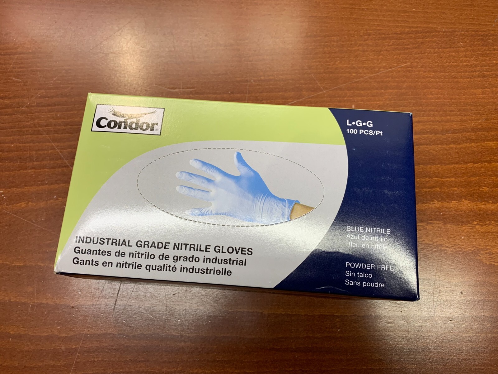 100-PCS CONDOR Disposable Gloves Nitrile Food-Grade Gen Purpose 2XMA8 Large