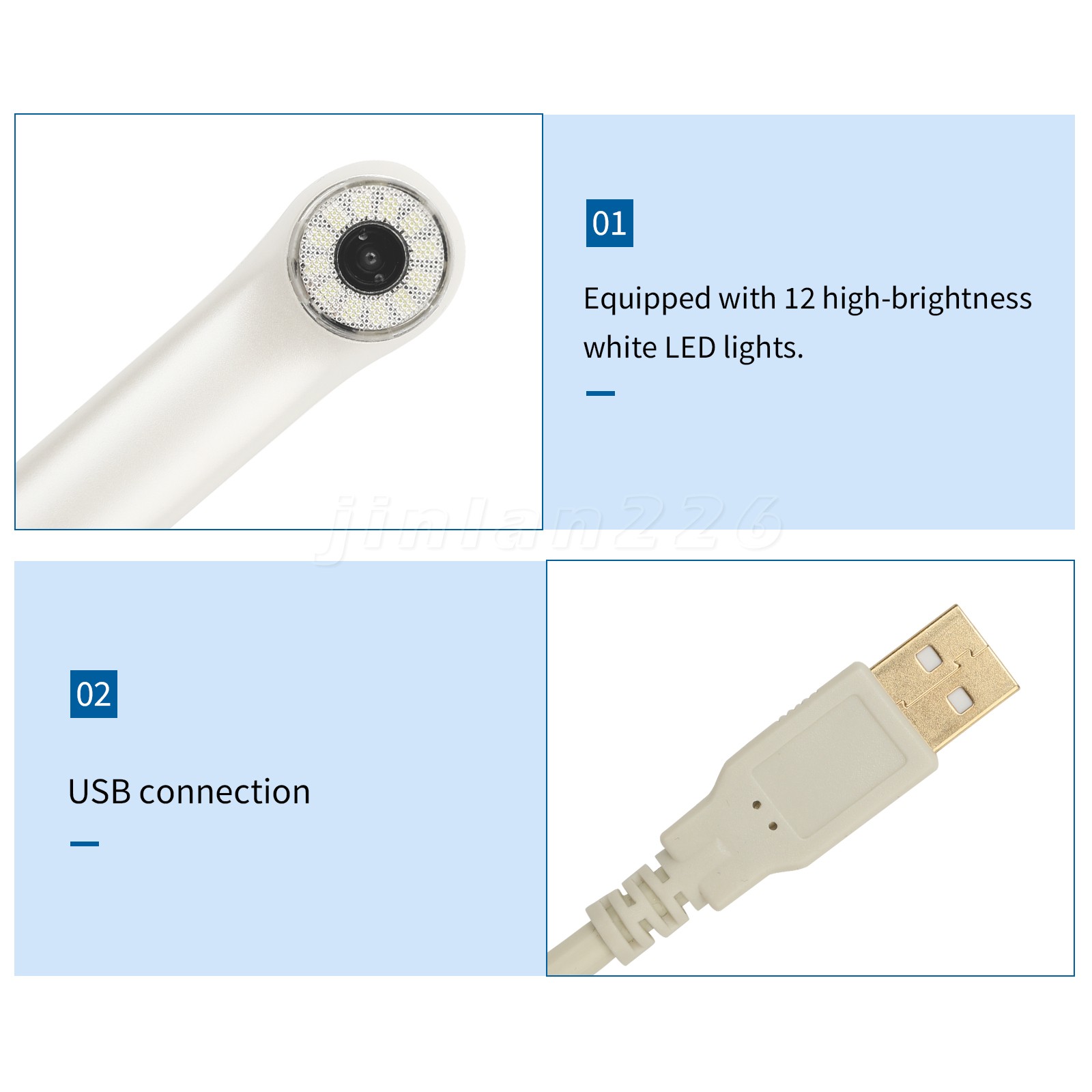 Dental HD Intraoral Camera USB Digital Imaging Work on Dexis/Eaglesoft
