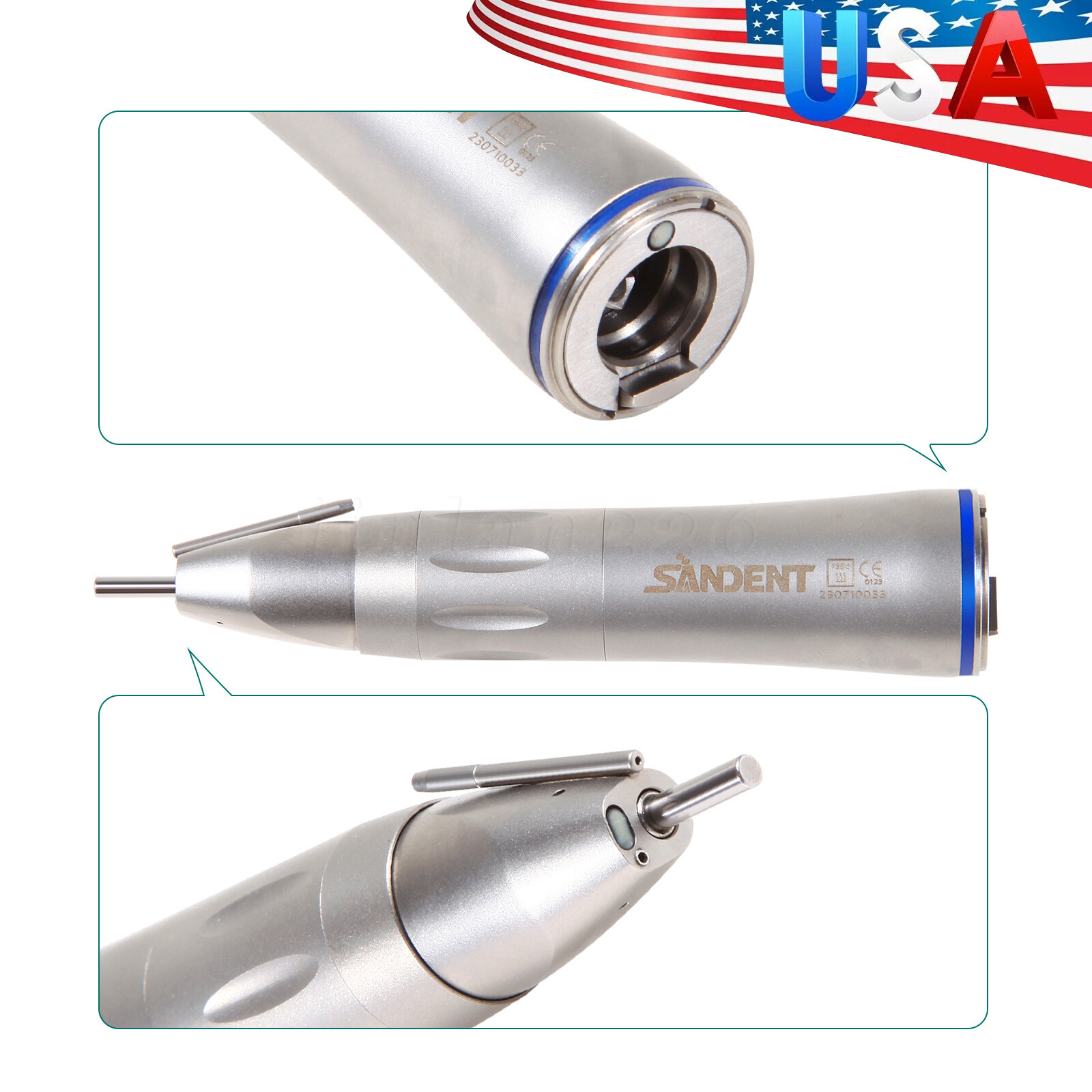 NSK Style Ti-Max X-SG65L Optic External Coolant Straight Handpiece Dental LED