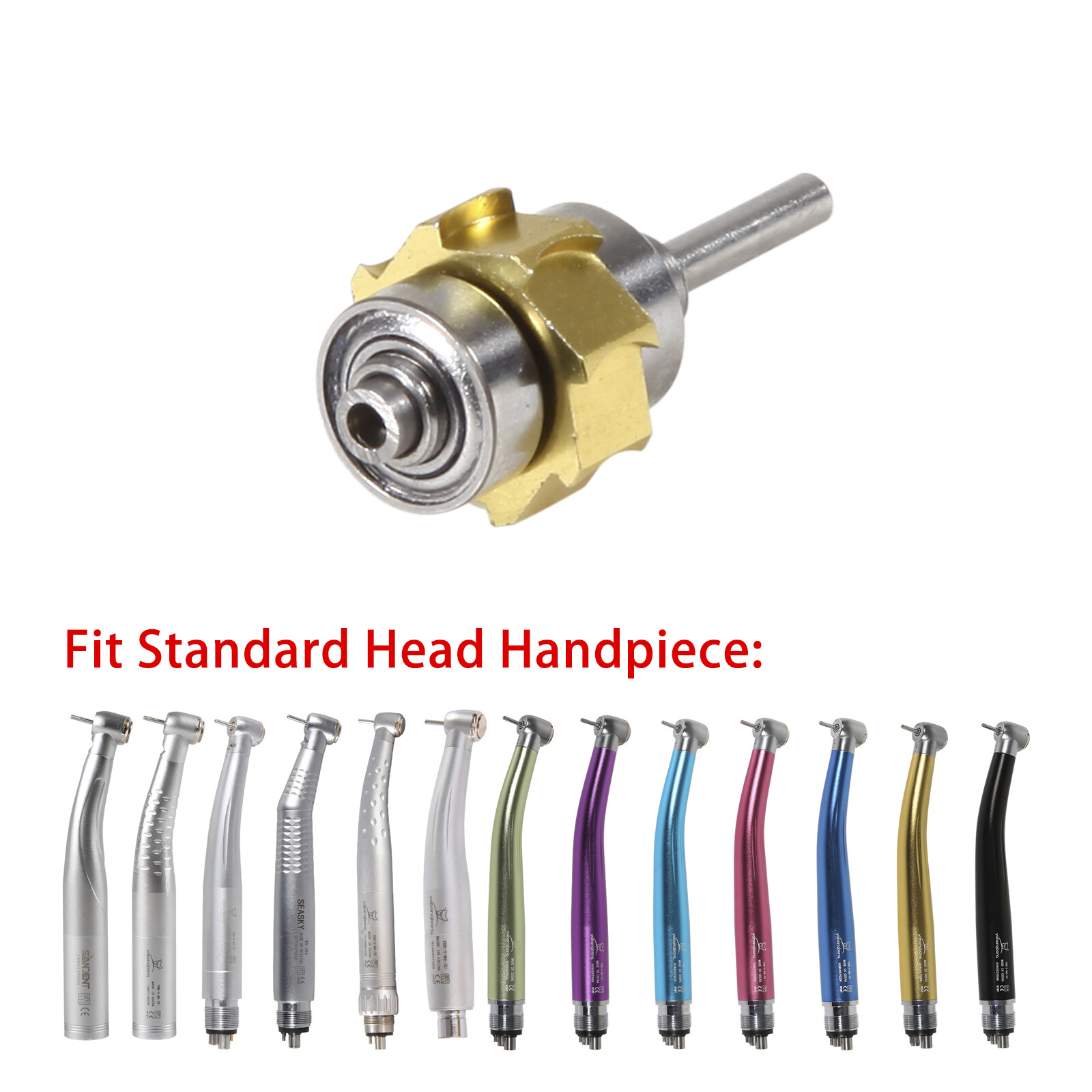 NSK Style Dental Turbine Rotor Fit High Speed Standard head (LED) Handpiece Or