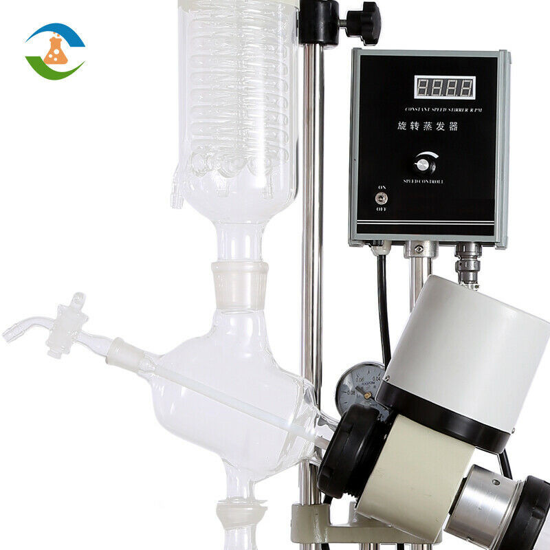 5L Rotary Evaporator Manual Lift Extraction Distiller Device 110V Rotavapor US