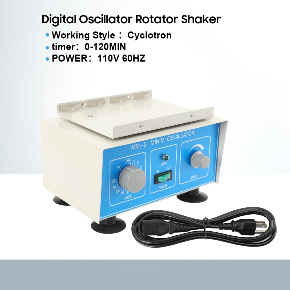 Digital Oscillator Rotator Shaker Lab Micro Plate Shaker w/Timer 0-120MIN US