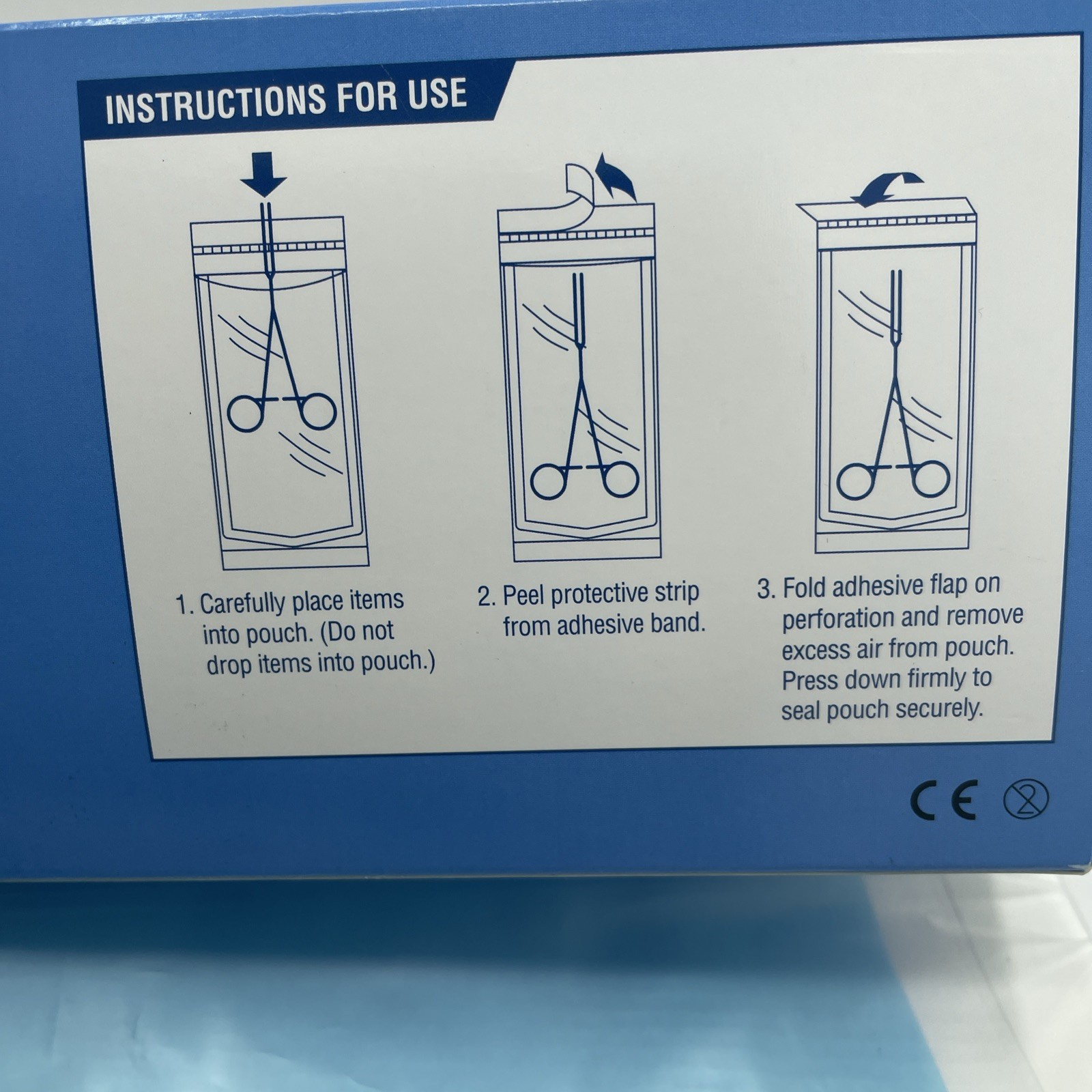 200 3.5″ x 9″ Sterilization Pouch Self Sealing Autoclave Bags for Dental, Tattoo