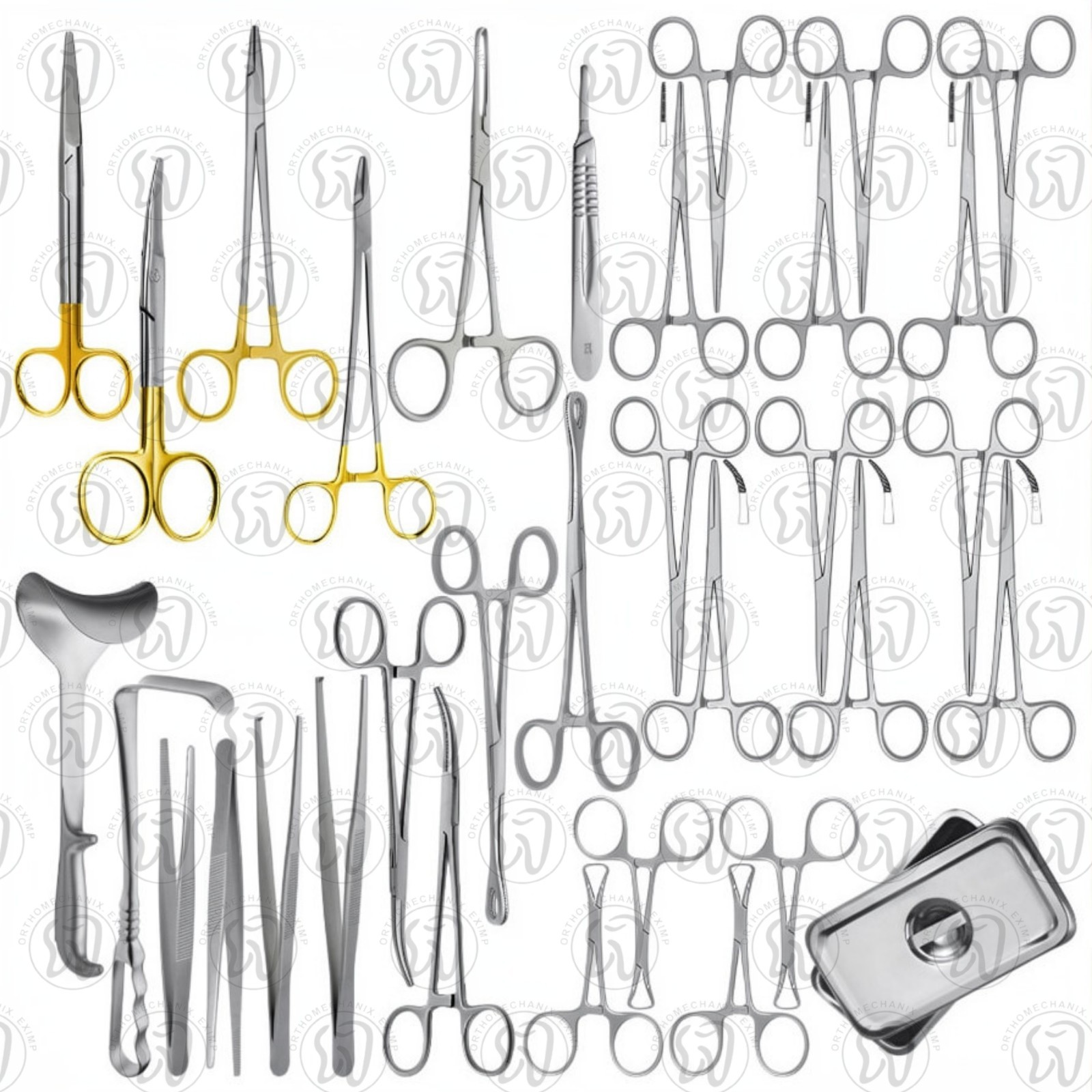 37 Pcs Cesarean Section Set with Box (C-Section Set) OB/GYN Surgical Instruments