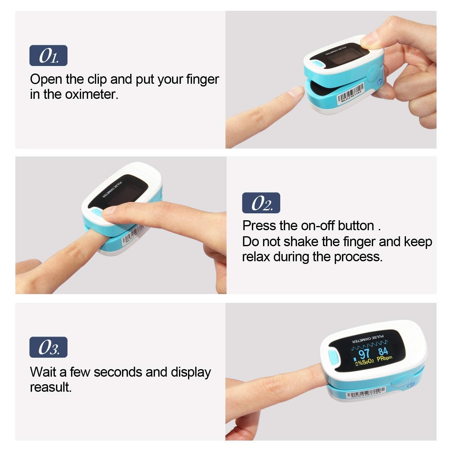 CONTEC CMS50NA Pulse Oximeter SpO2 and PR Value Waveform Blood Oxygen Neck/Wrist