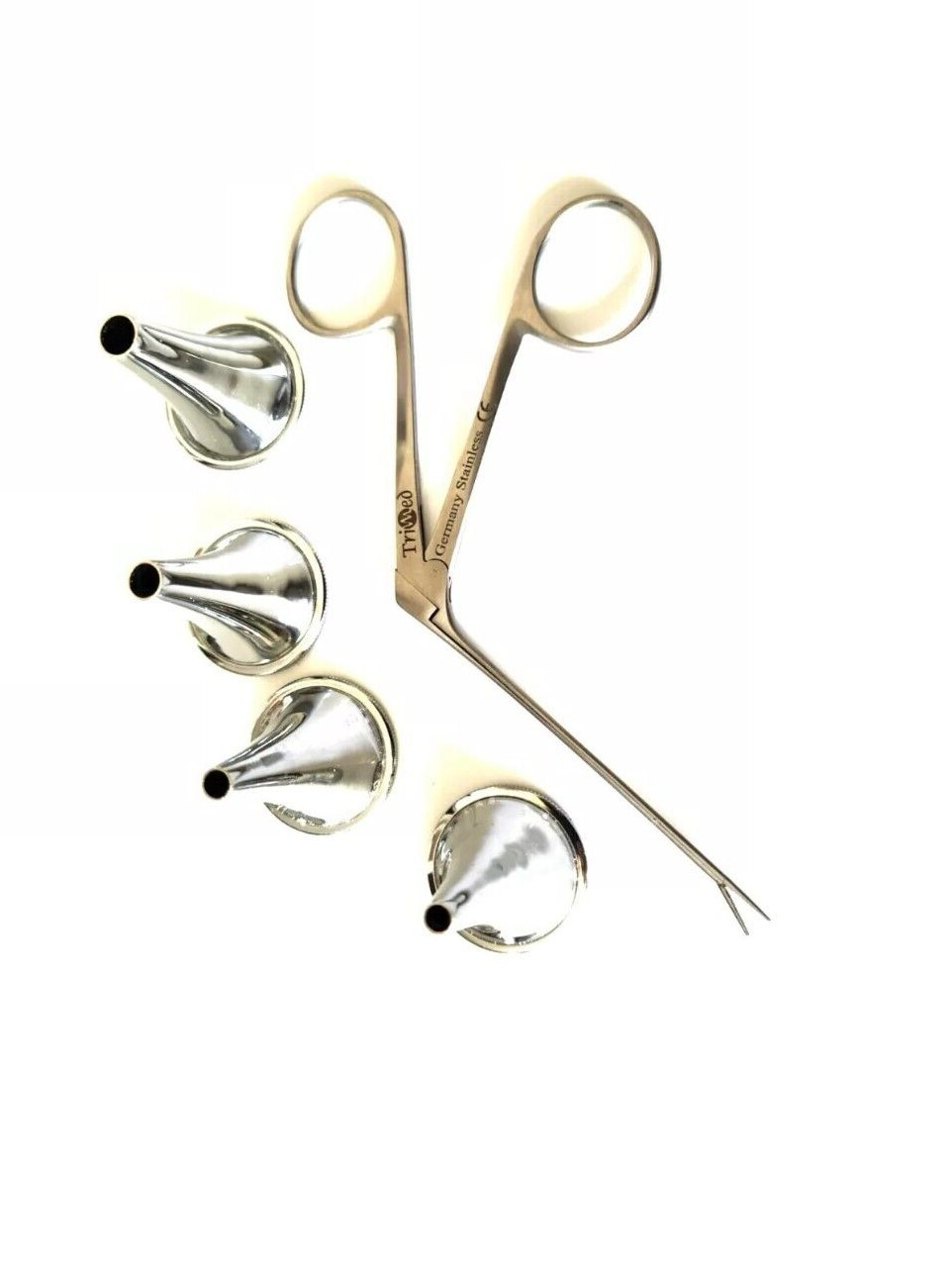4pc Set HARTMANN Ear Speculum Micro Alligator 3″ ENT Surgical Nasal Instruments
