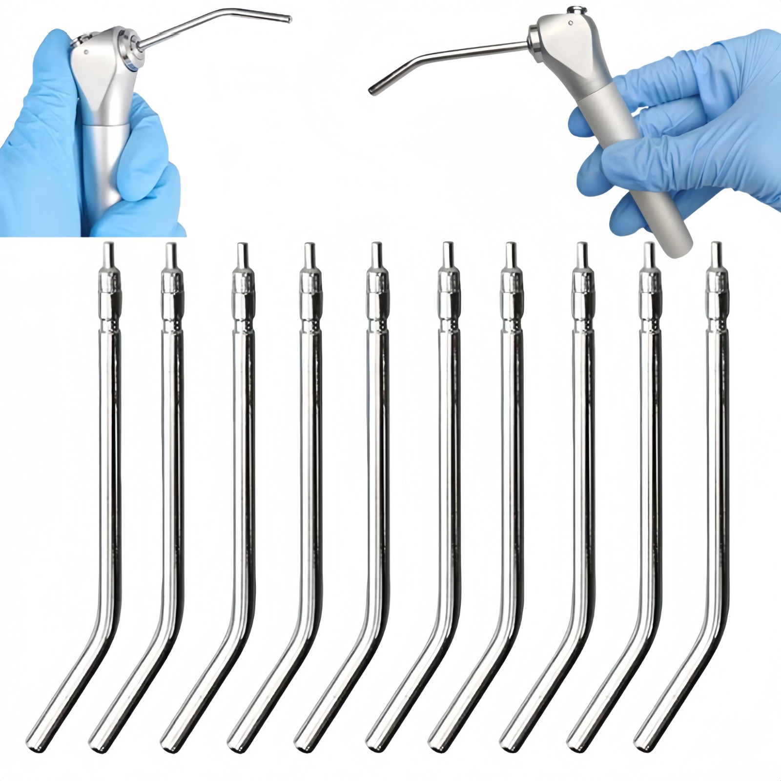Dental Stainless Steel 3 Way Three Way Air Water Triple Syringe Nozzle Tip