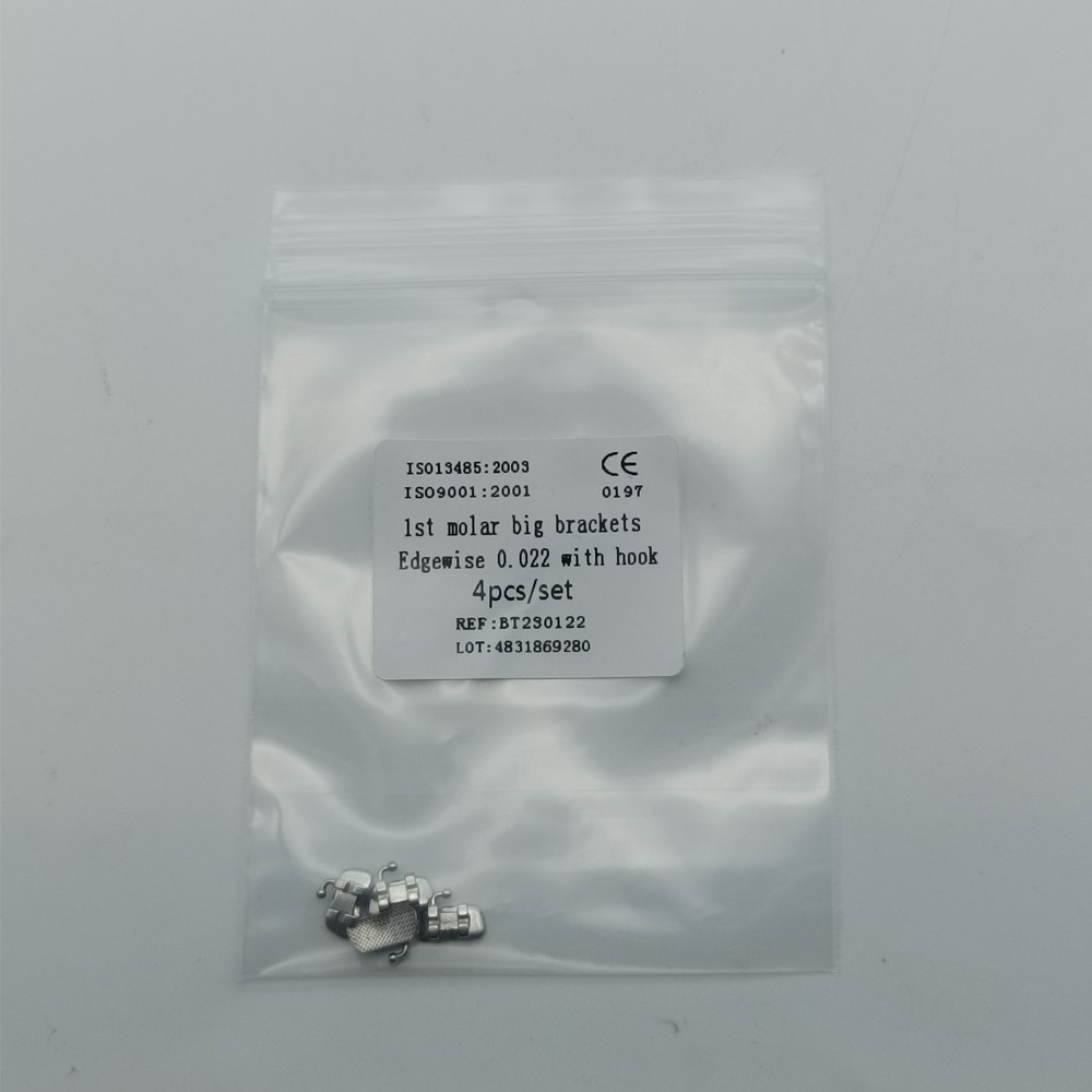 20Sets Dental 1st Molar Wide Big Brackets Orthodontic Roth MBT 022 Hooks/no Hook