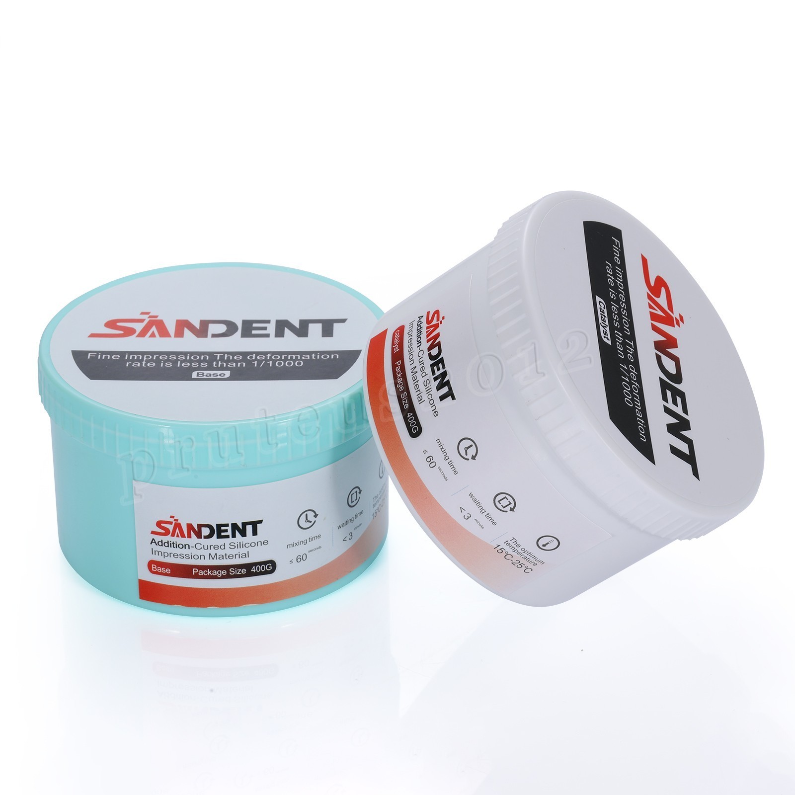 Dental Impression Putty Fast Set 800g VPS Putty (400g Base & 400g Catalyst) New