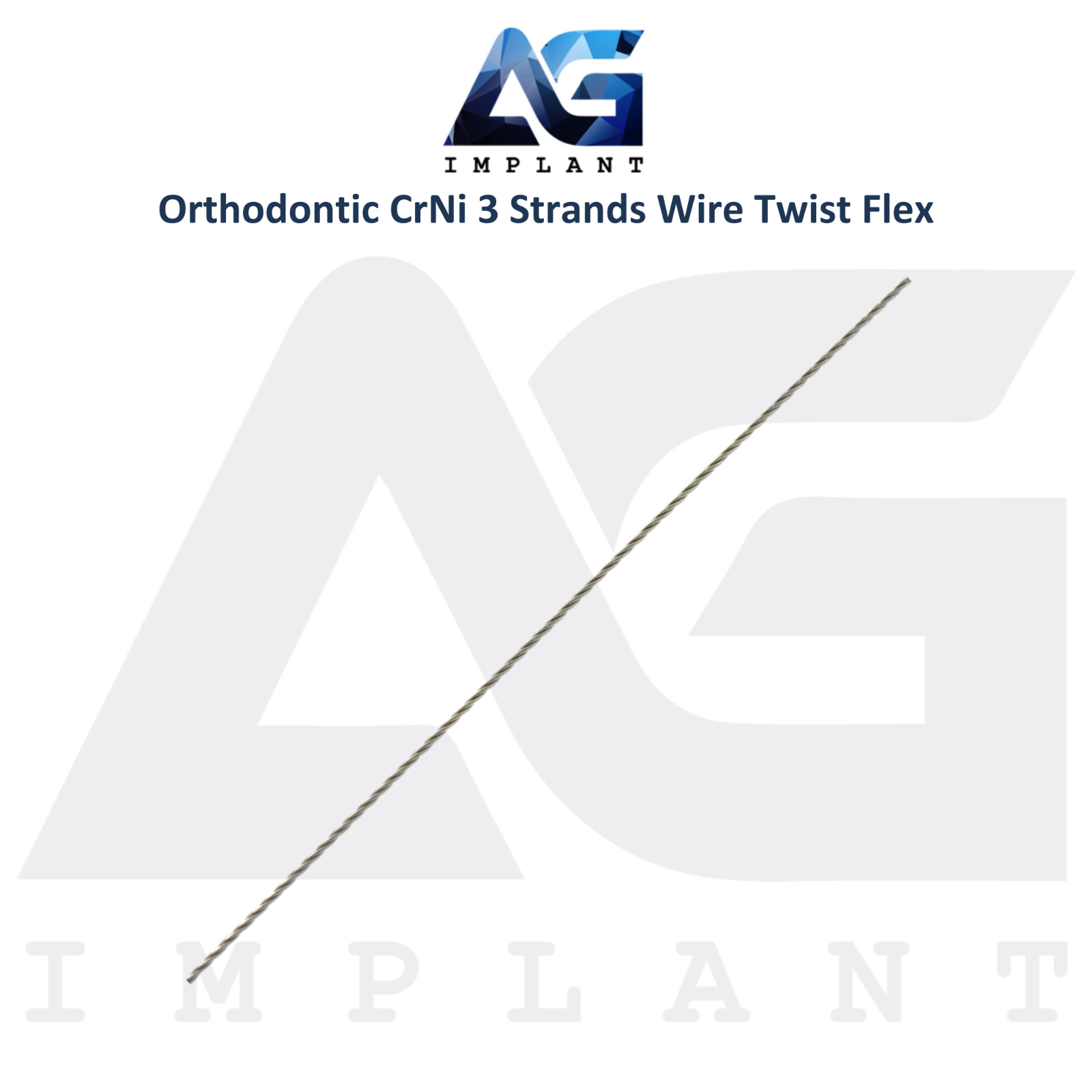 Ortho Cr Ni 3 Strands Wire Twist Flex 10pcs 360mm Stage Alignment Teeth Leveling