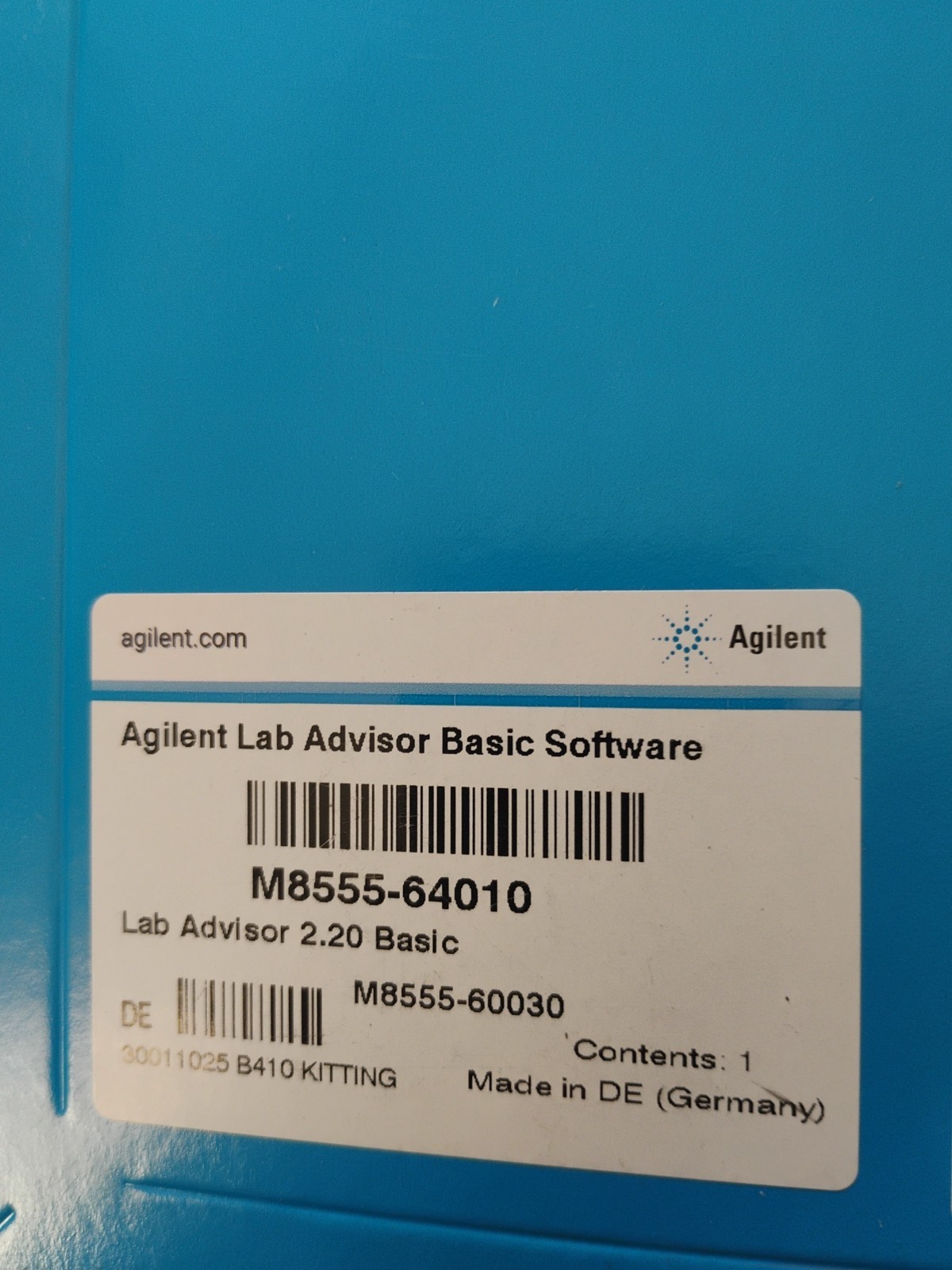 Agilent M8555-64010 Lab Advisor Basic Software V2.20 Set