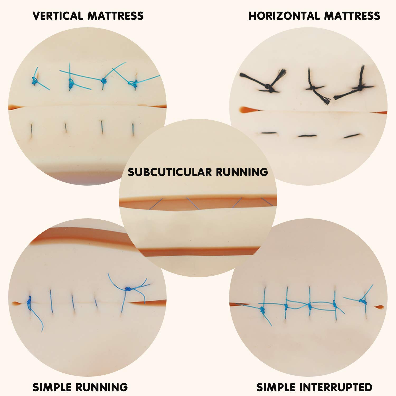 Suture Practice Complete Kit (30 Pieces) for Medical Student Suture Training,…
