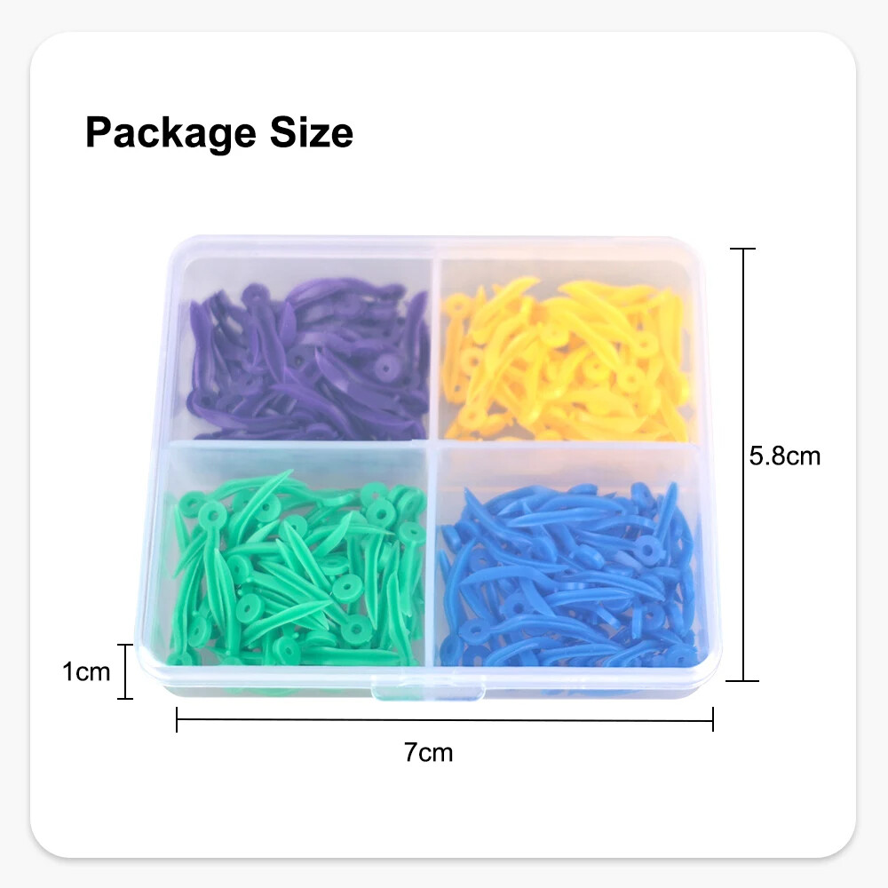 Disposable Plastic Wave Shape Dental Wedges Teeth Wedge Tooth Gap 200Pcs/Box New