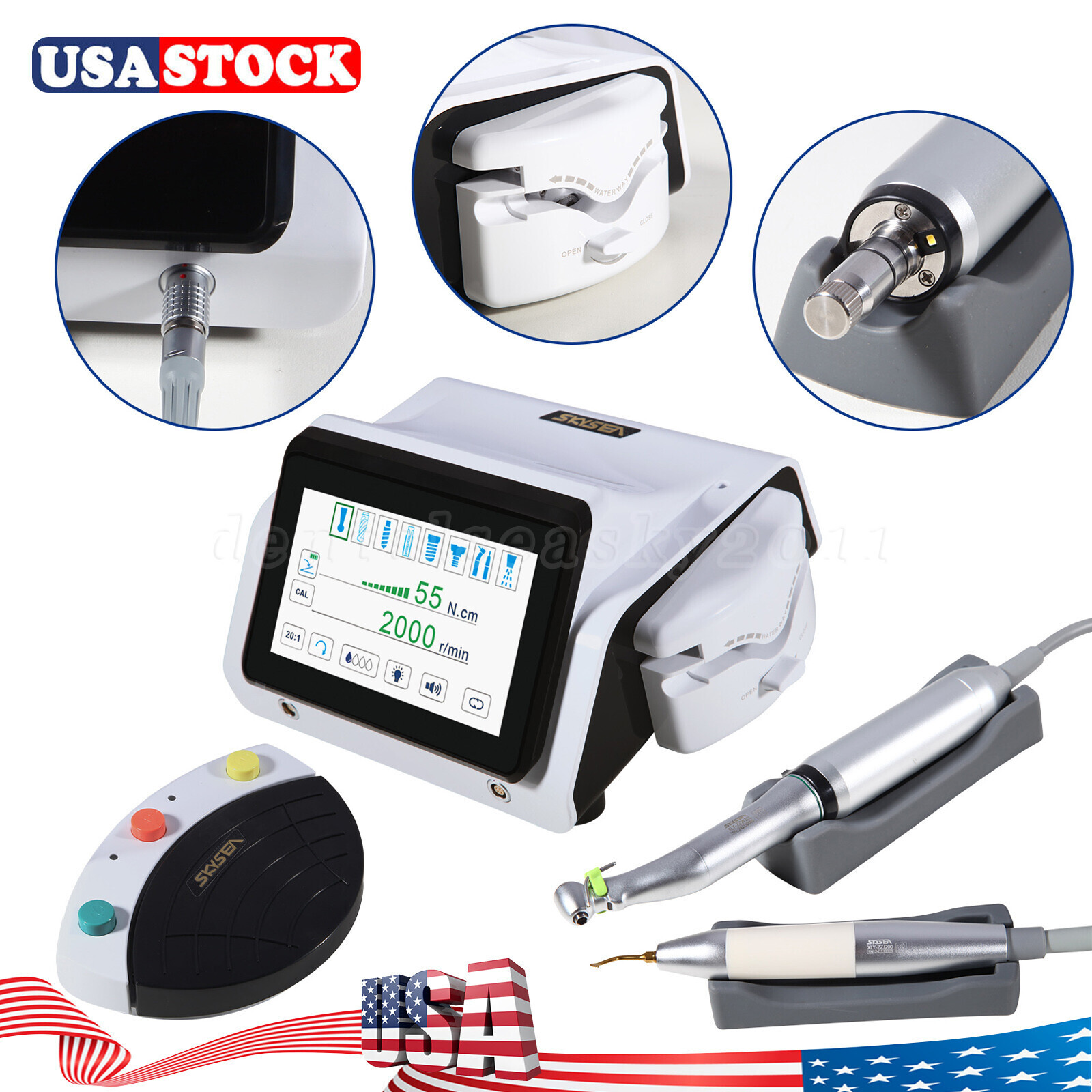 Dental Piezo Motor Surgery &Implant Device 2 IN 1 Bone Cutter Knife TOUCH US-OR
