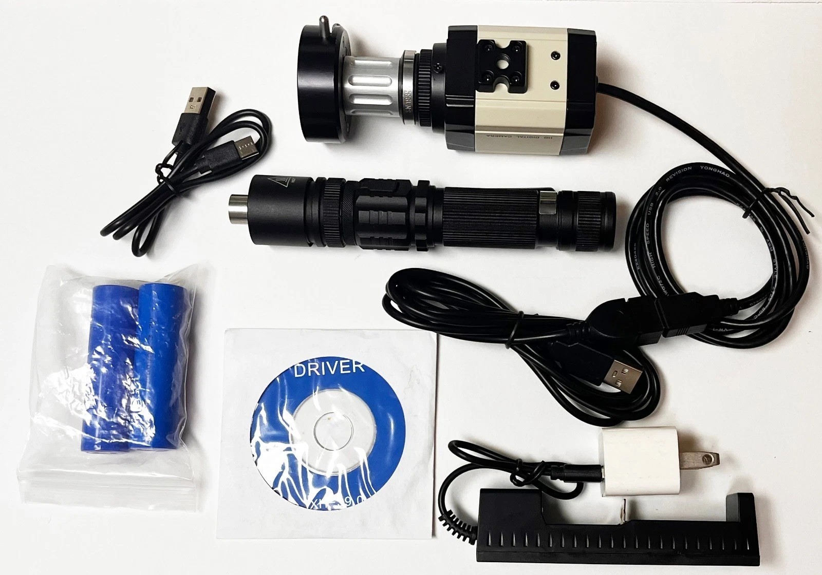 Rigid Endoscope Cystoscope Arthroscope HD USB Camera Head+Coupler+Light Source