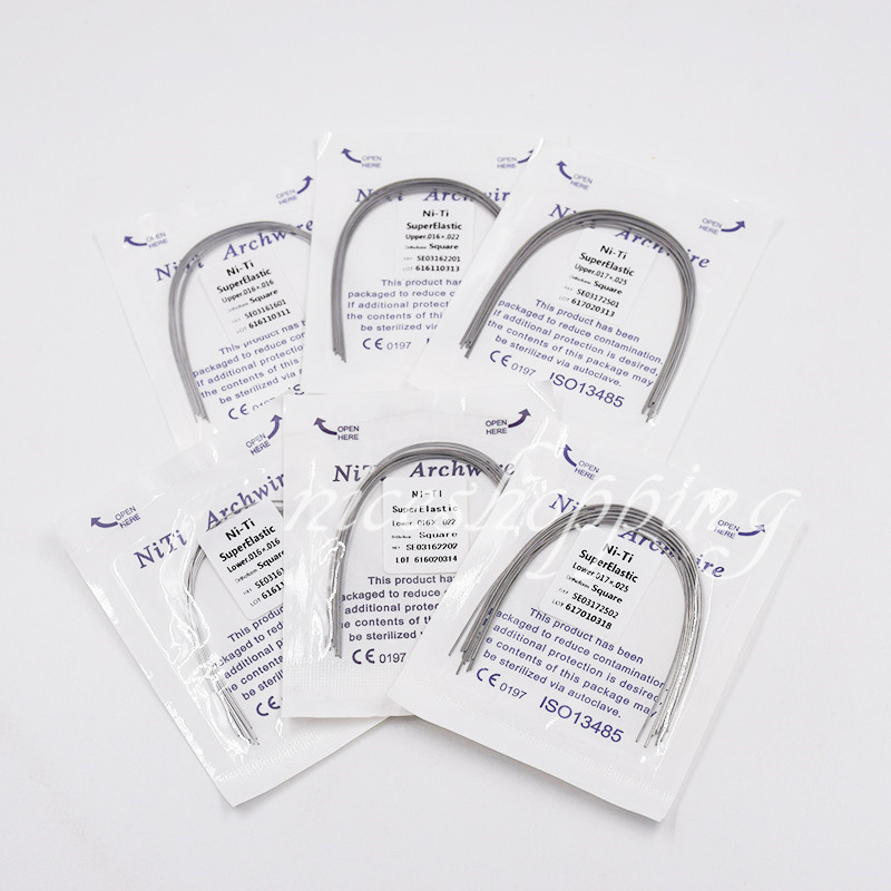 50 Packs Dental Orthodontic Super Elastic Niti Arch Wire Rectangular All Sizes