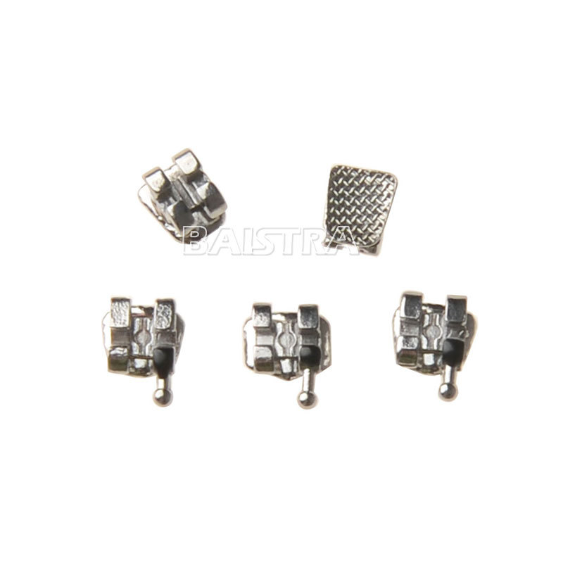 AZDENT Dental Orthodontic Brackets Braces Metal Mini Roth/MBT .022/018 Hooks 345