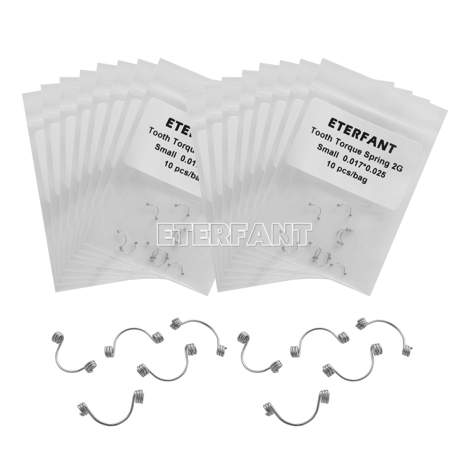 10Pc/Pack ETERFANT Dental Ortho Anterior Teeth Torque Springs Small/Medium/Large