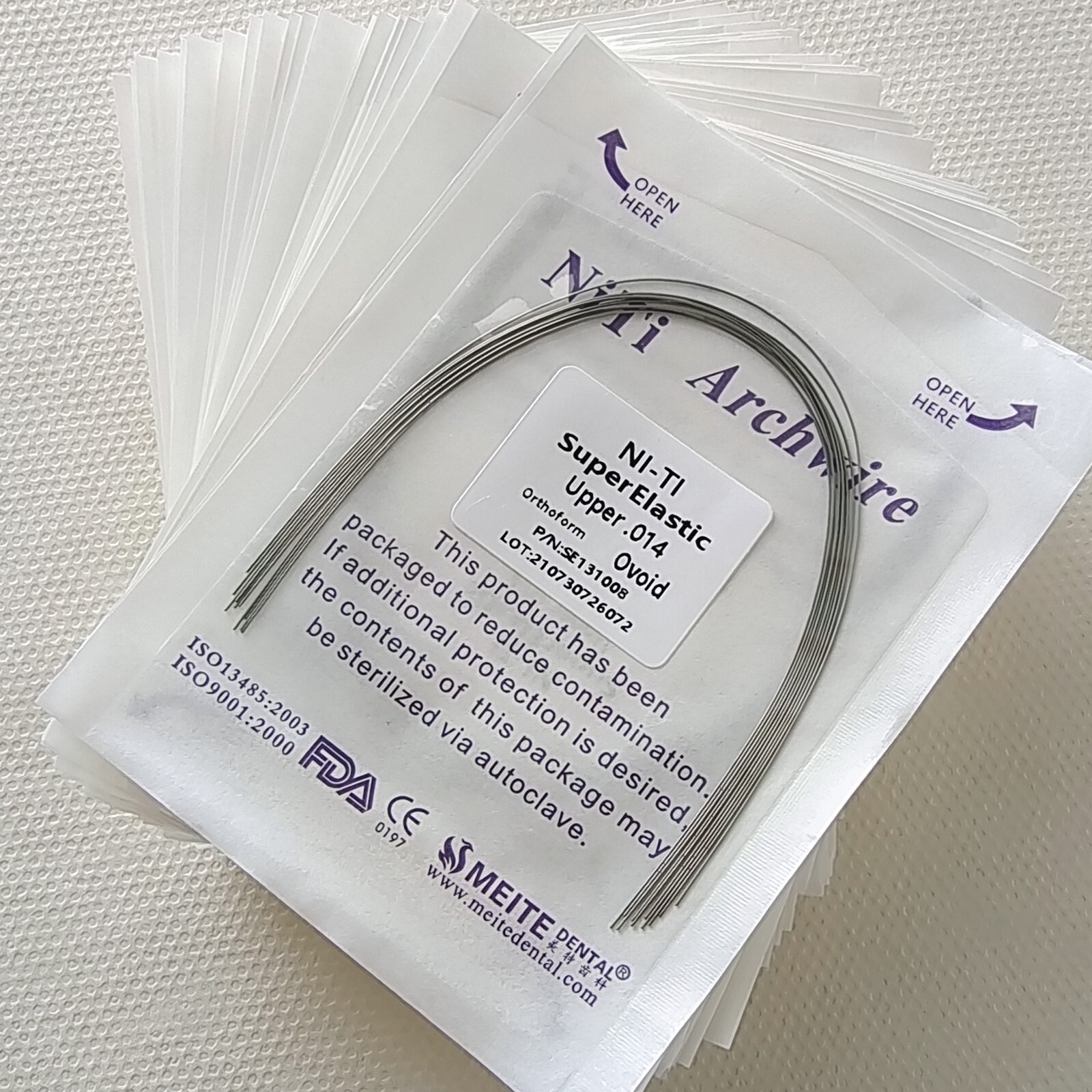 5Pk Dental Orthodontic Super Elastic Niti Round Nature Form Arch Wires 014 Upper
