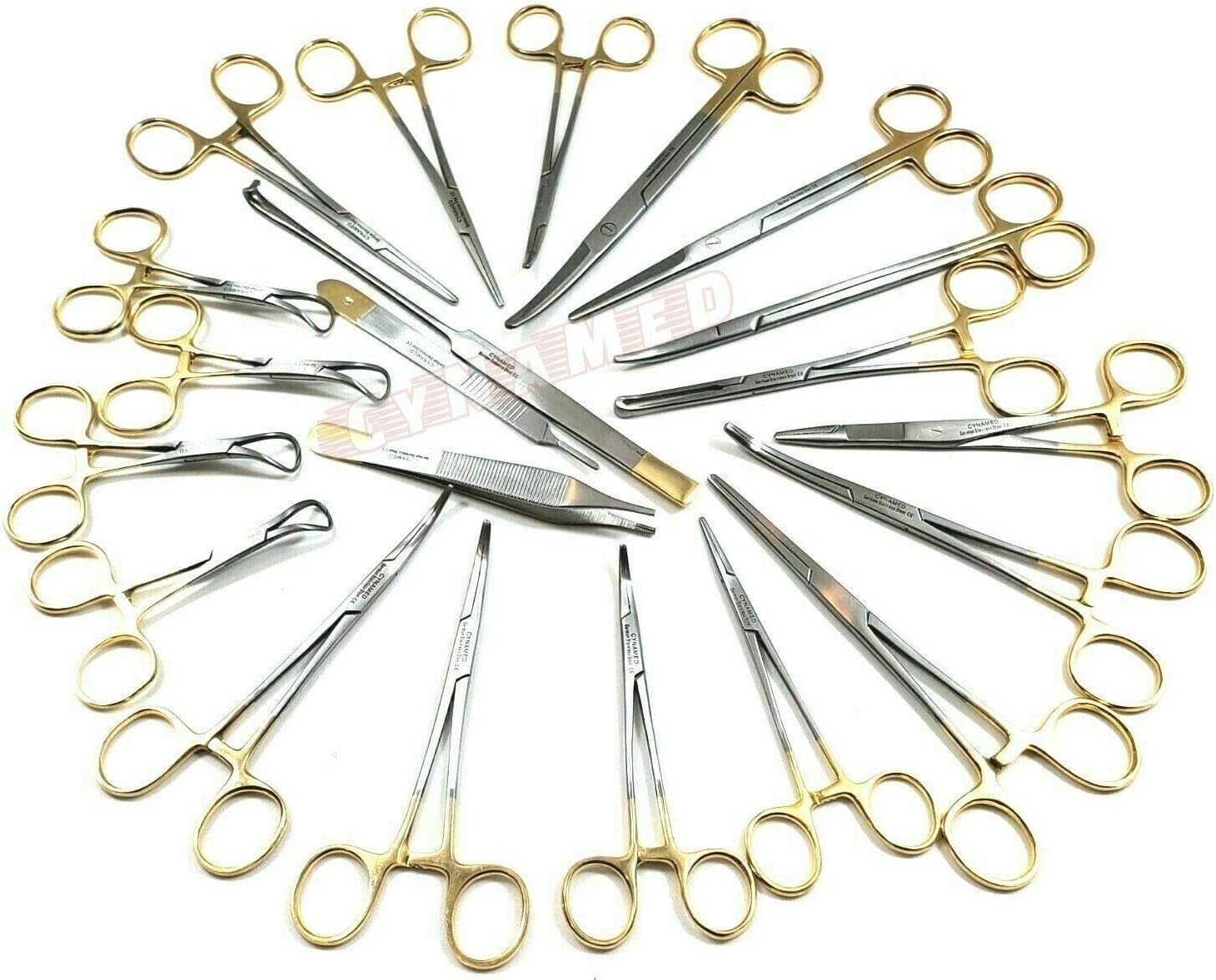 Complete Gold Surgical Instruments Set – 82 Pcs German Grade