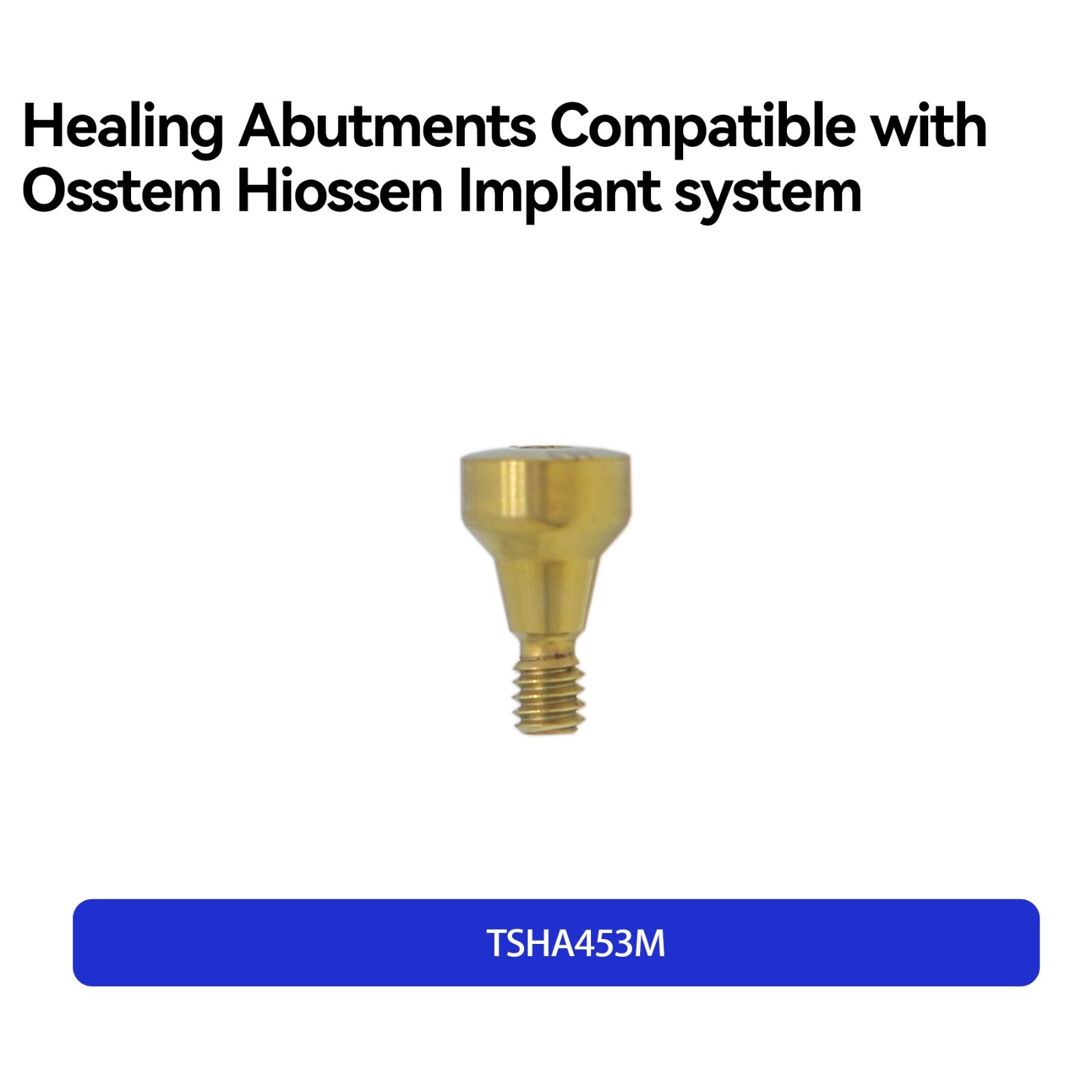 Dental Caps Healing Abutment Cap Mini Platform Ø4.0 Ø4.5 Fits Oss Hiossen